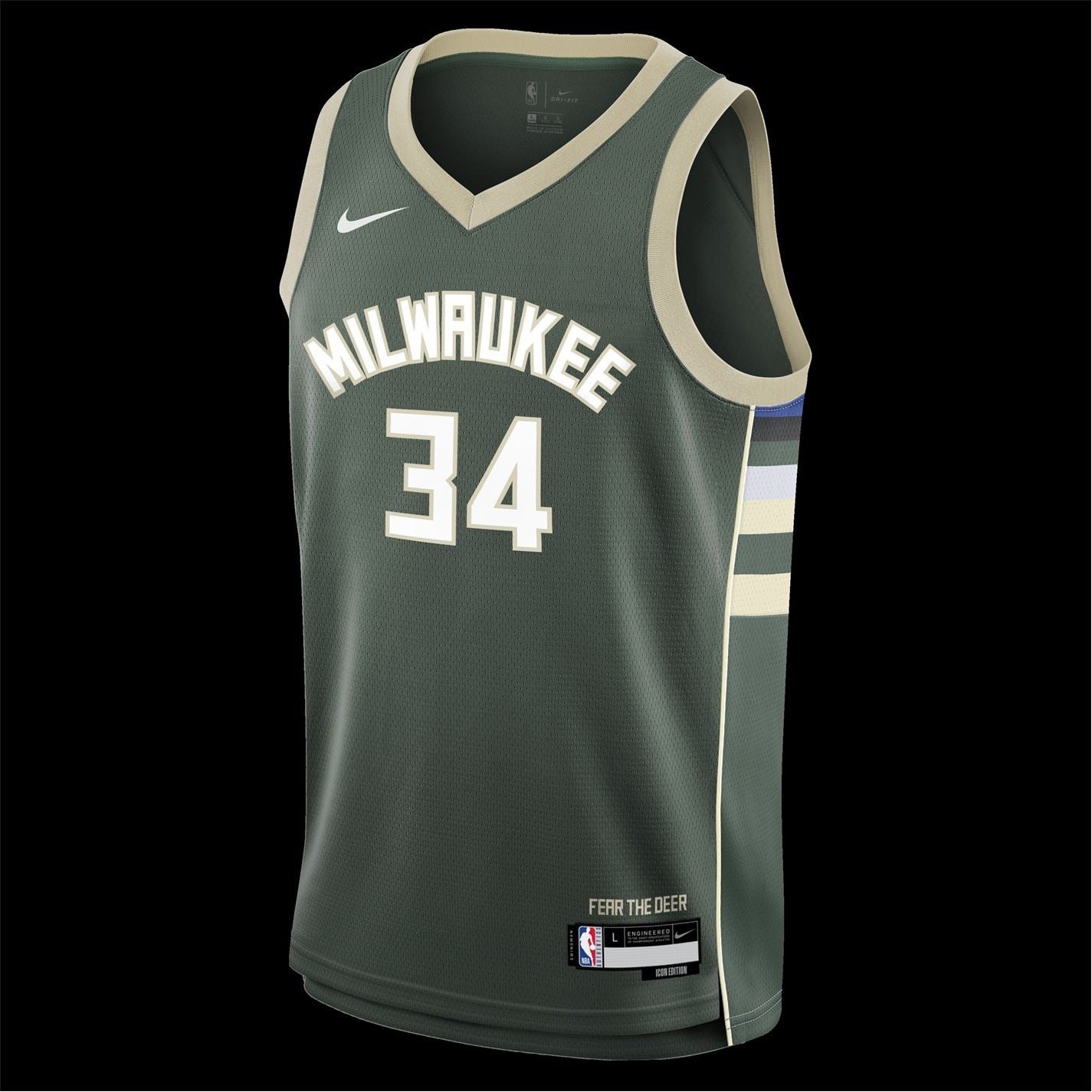Nike NBA V-Neck Regular Fit Number T-Shirt
