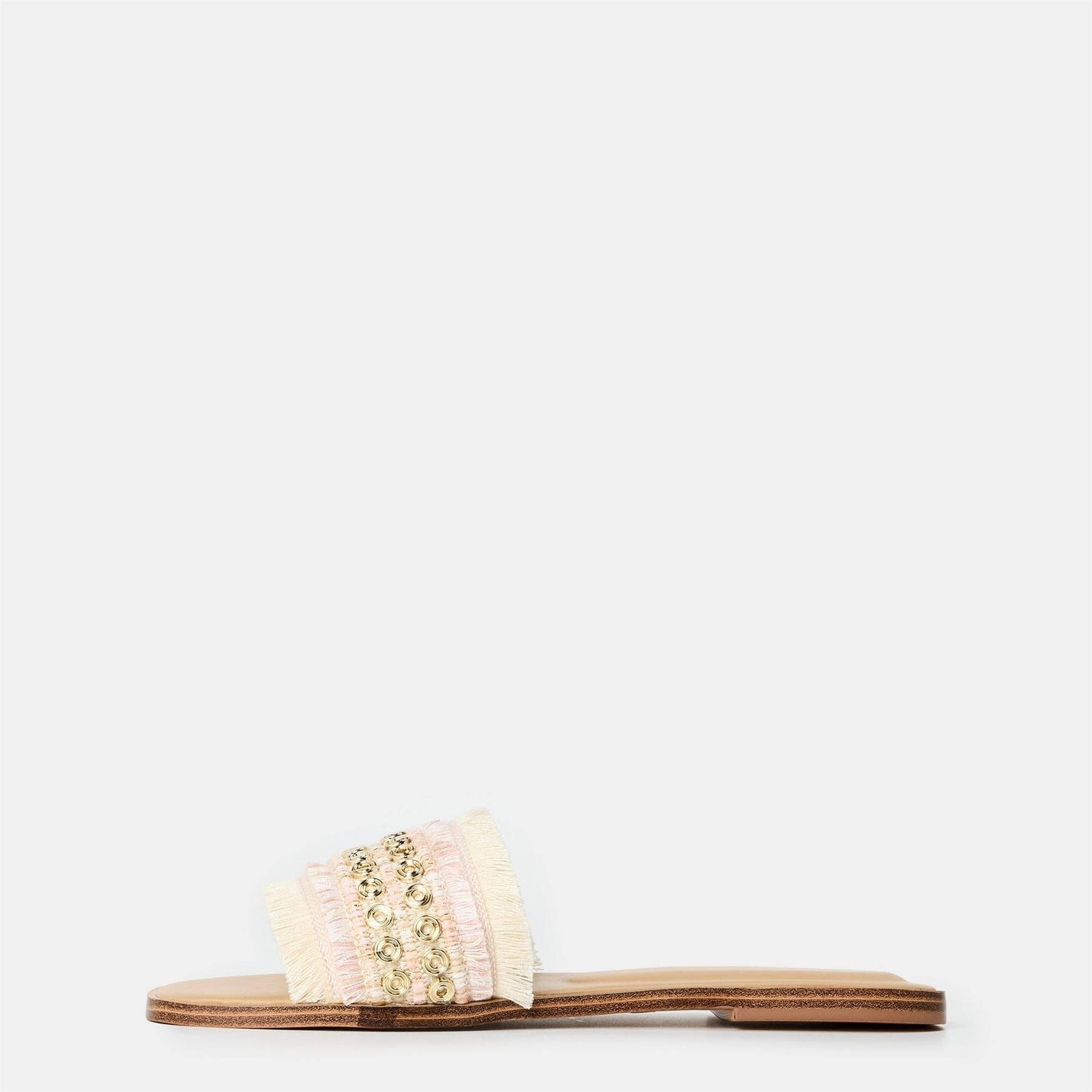 Aldo Flat Heel Open Toe Slide Sandals