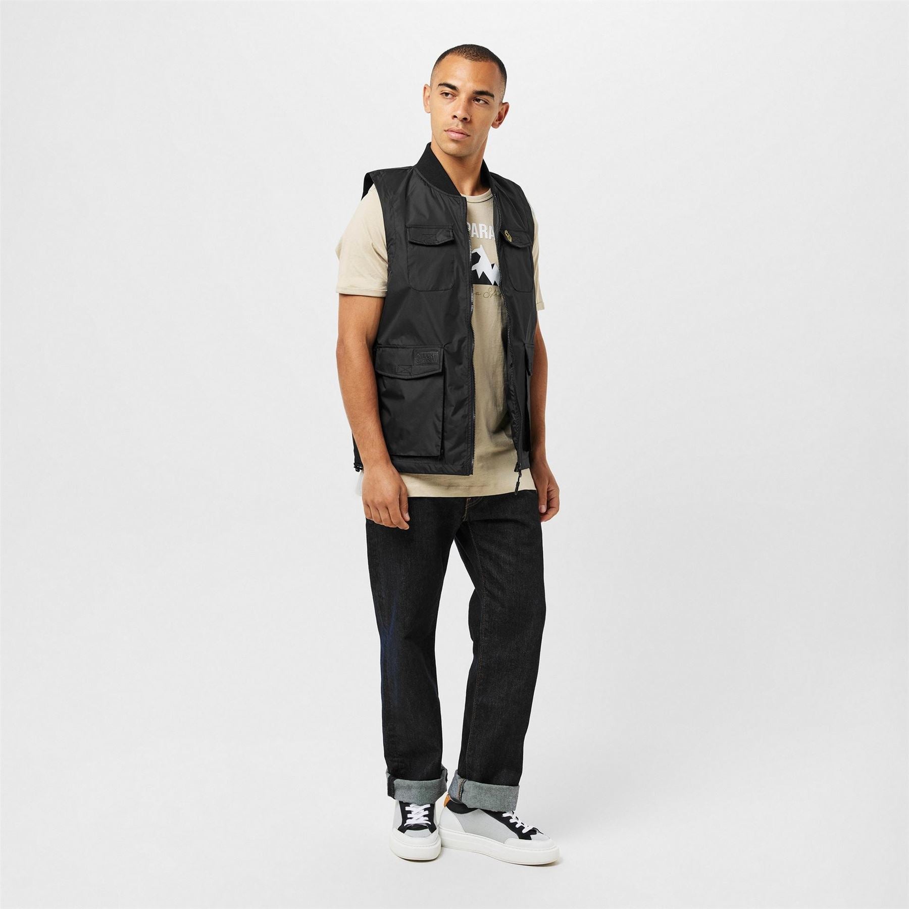 Luke Tech Solid Patterned Gilet
