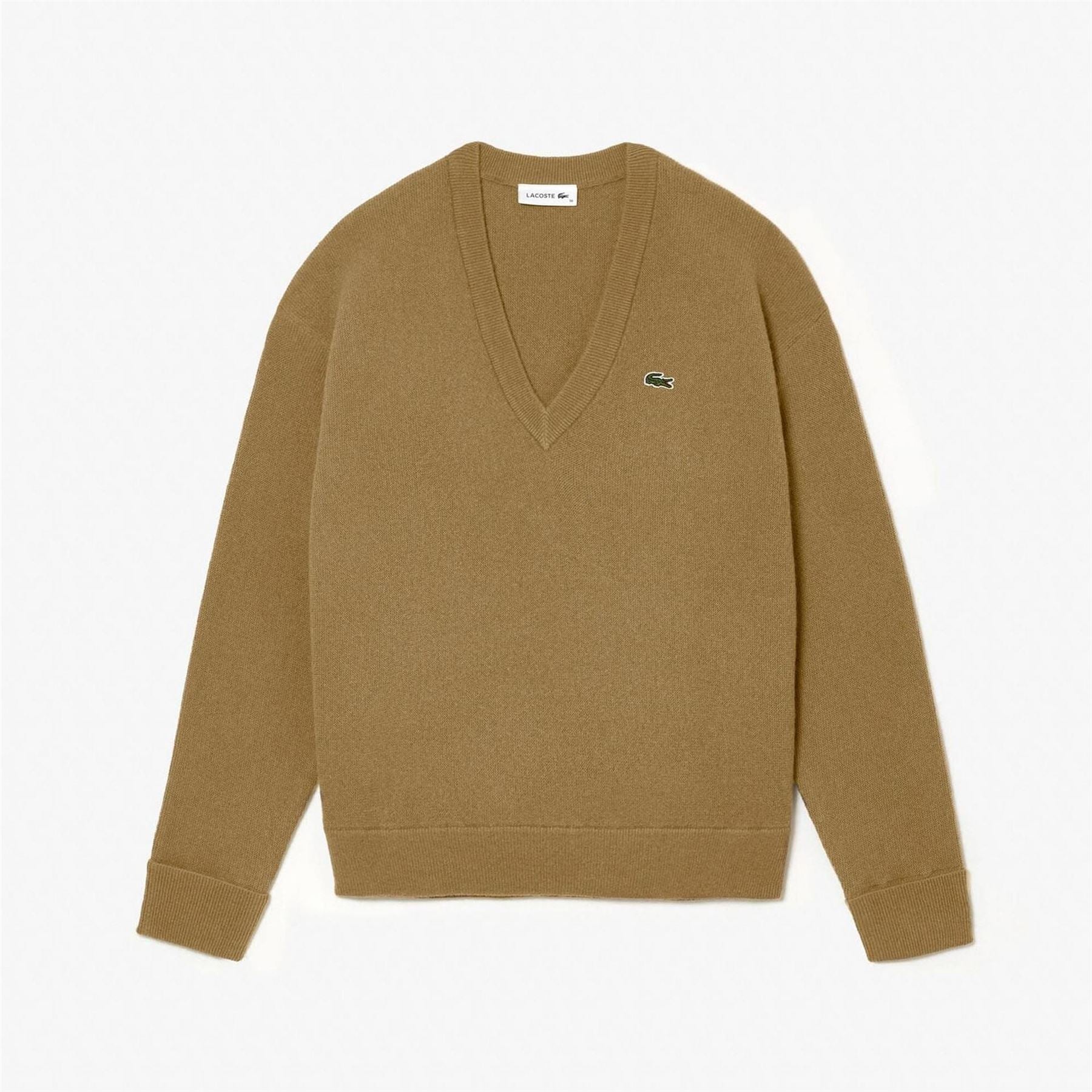 Lacoste Fit Carded Wool Moss Stitch Sweater
