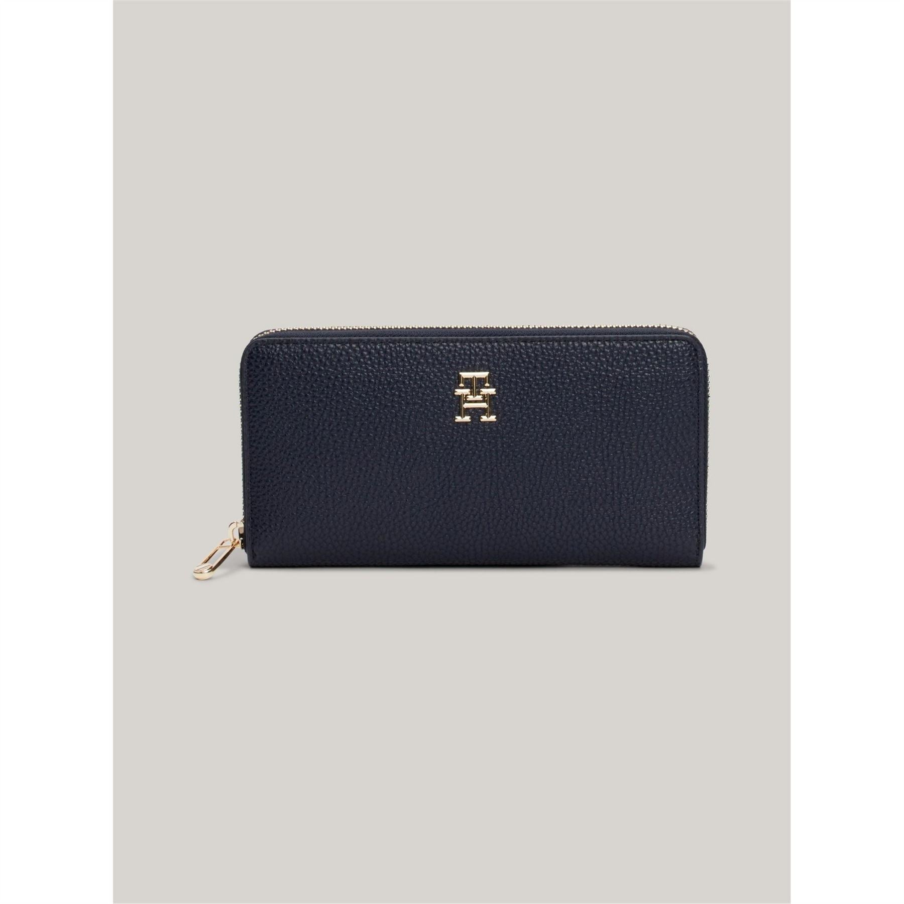 Tommy Hilfiger Th Emblem Large Zip Around Purse