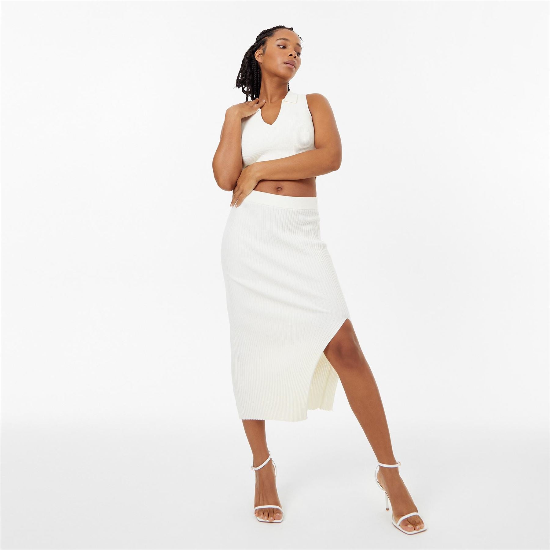 Jack Wills Knitted Midi Skirt