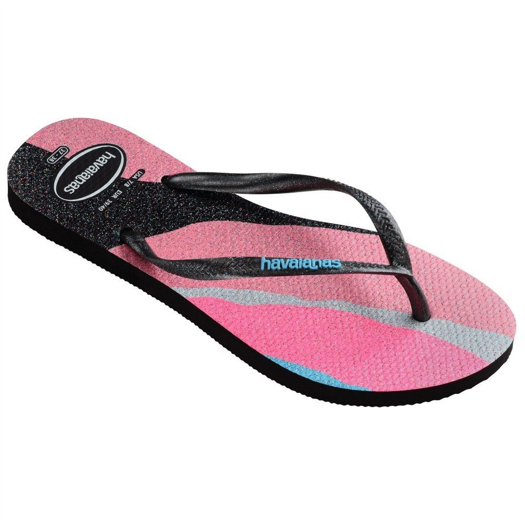Havaianas Womens Hav. Slim Palette Glow Velvet Rose Flip Flops
