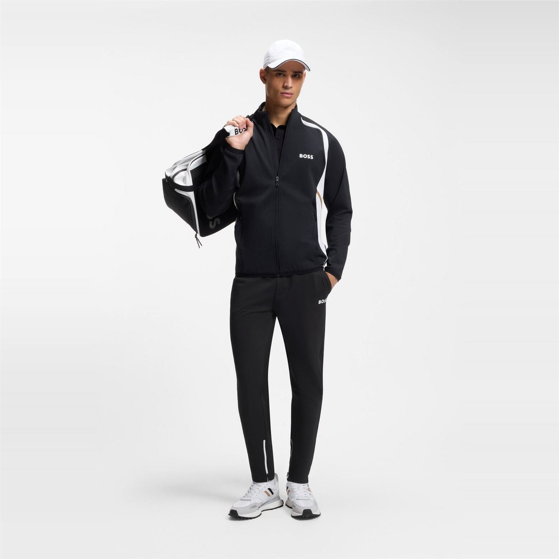 Boss Spin Logo Crew Neck Long Sleeve T-Shirt