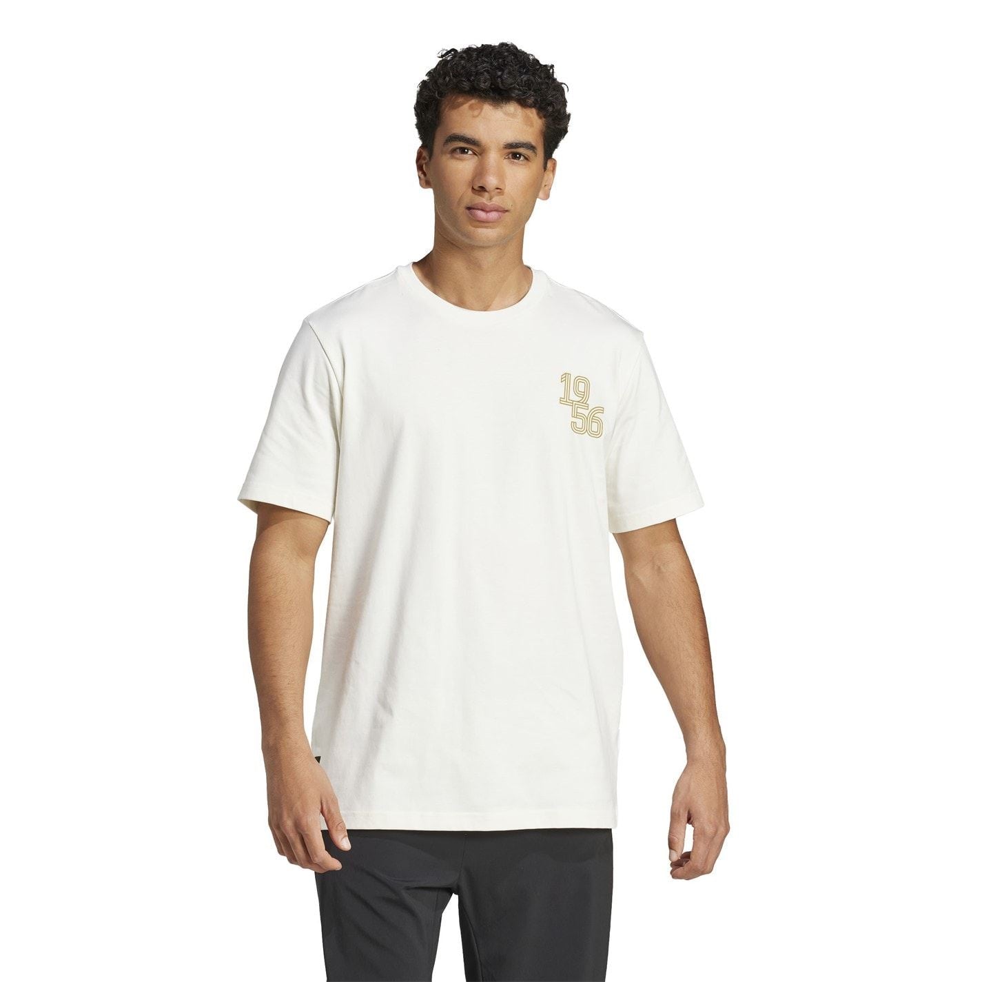 adidas Mens Real Madrid Heavy Cotton T-Shirt
