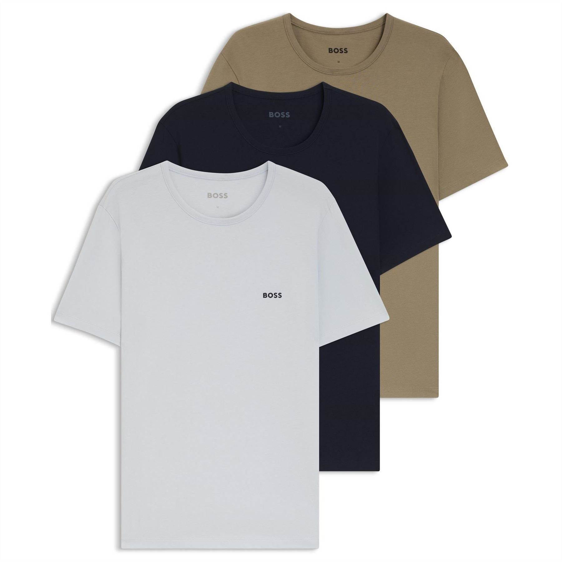 Boss BOSS Bodywear 3 Pack Premium Cotton T Shirts   Crew Neck