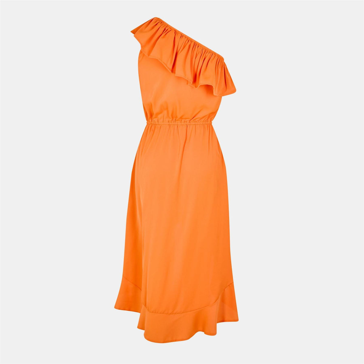 AX Paris Shoulder Frill Detail Dipped Hem Dress