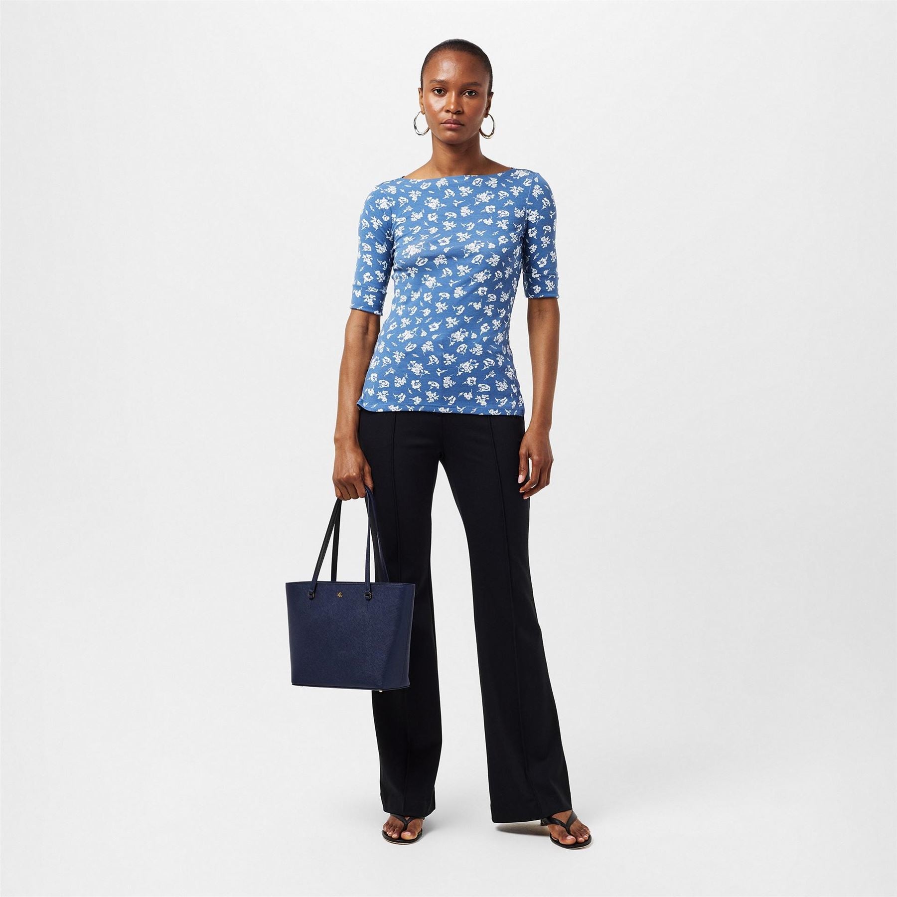Lauren by Ralph Lauren Real Leather Drewin Bootcut Trousers