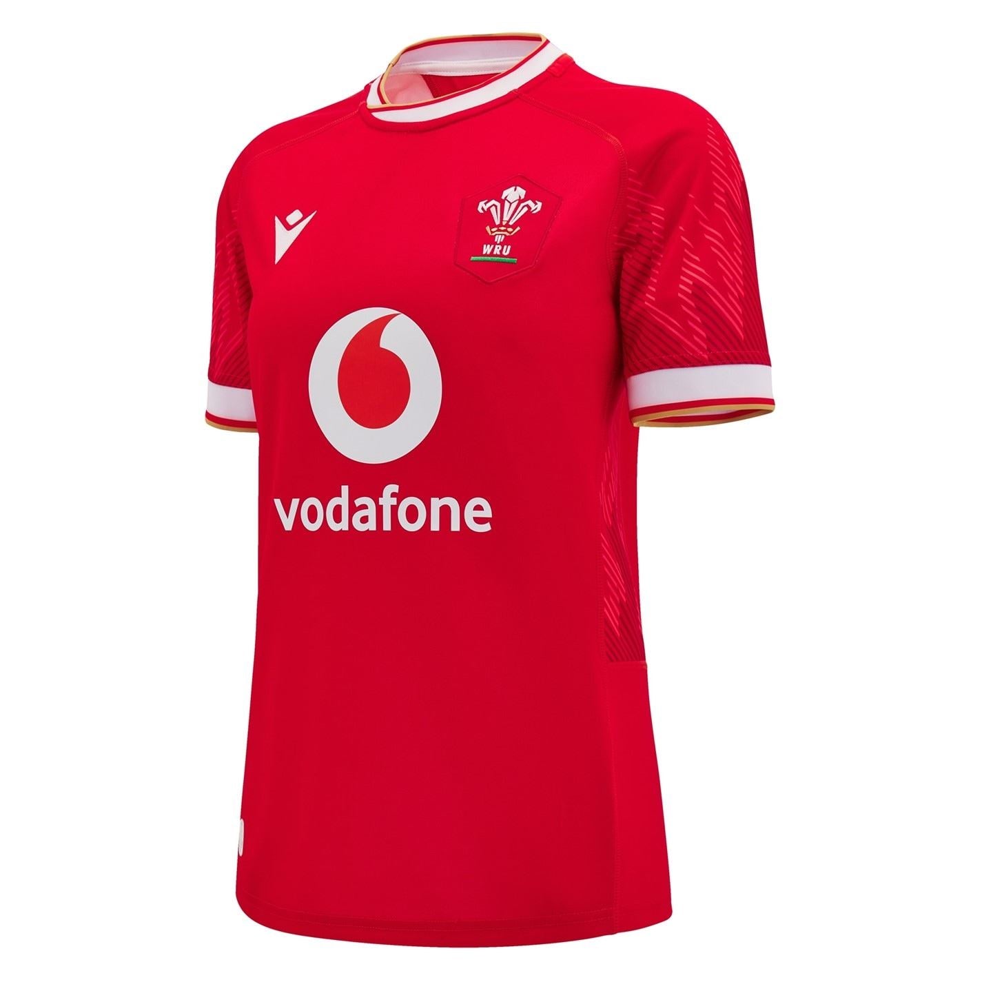 Macron Womens Welsh Rugby Union Home Shirt 2024 2025