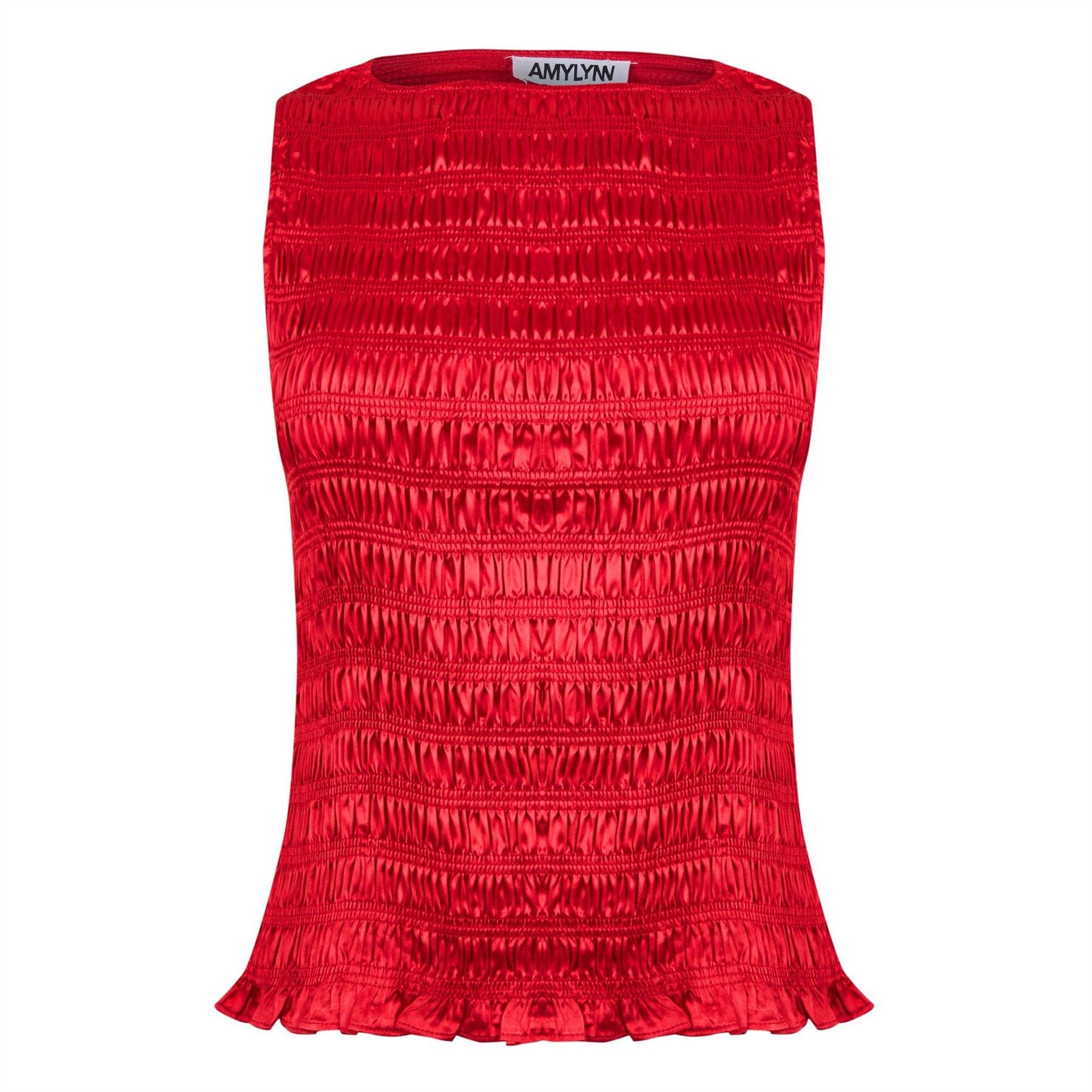 AmyLynn Sonya Satin Regular Fit Tank