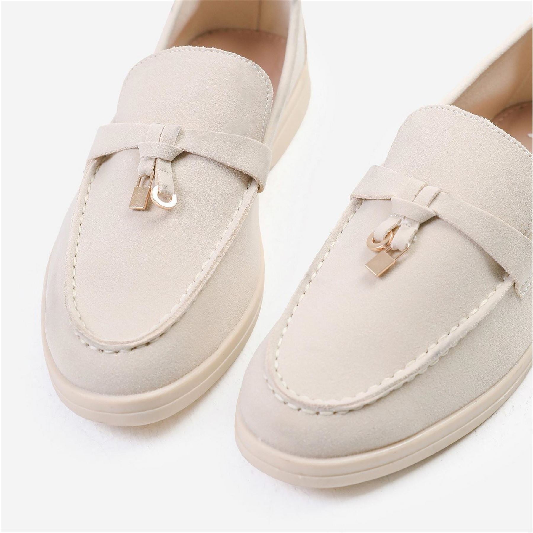 Wheres That From Pegasus Faux Suede Loafer Ladies