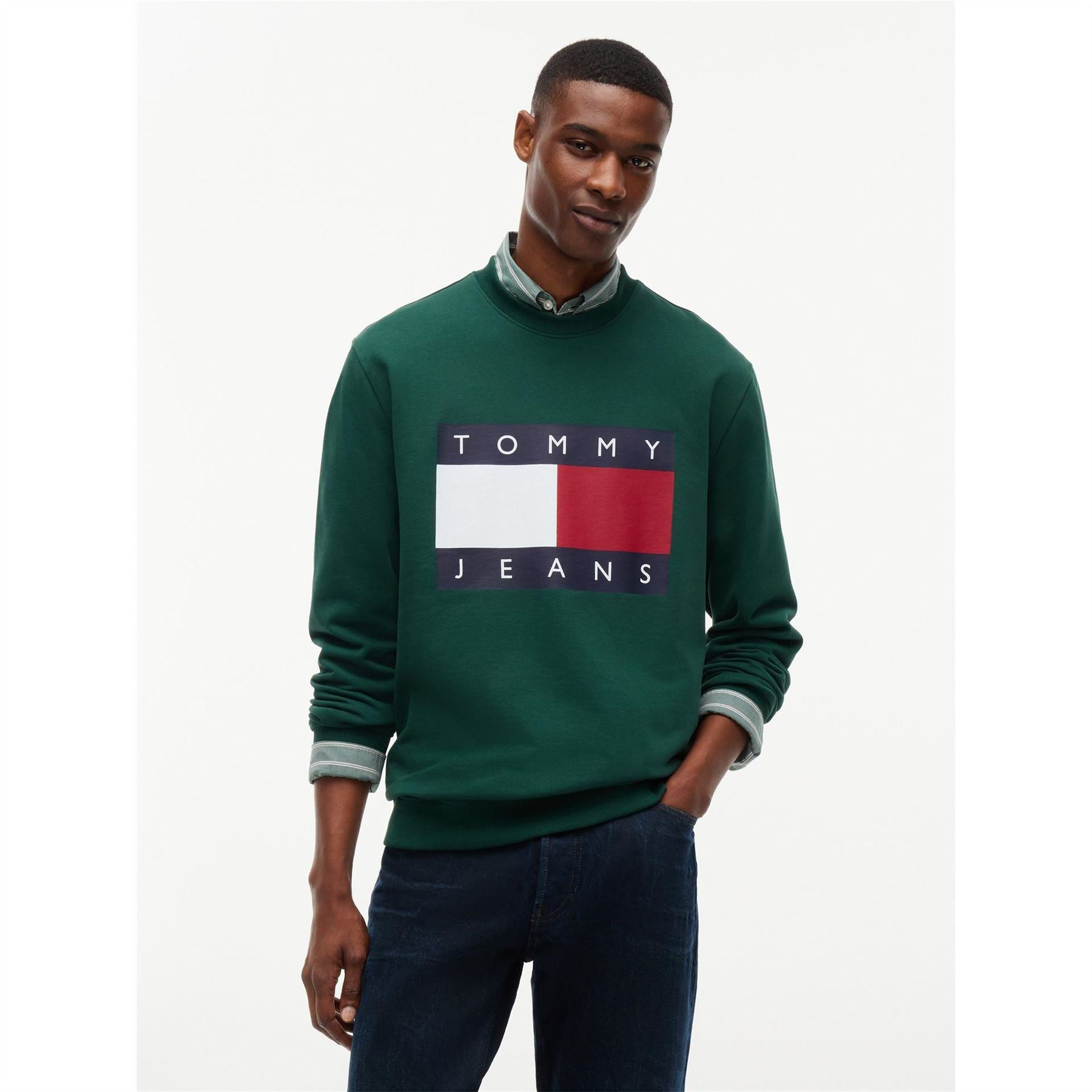 Tommy Jeans Reg Big Flag Crew