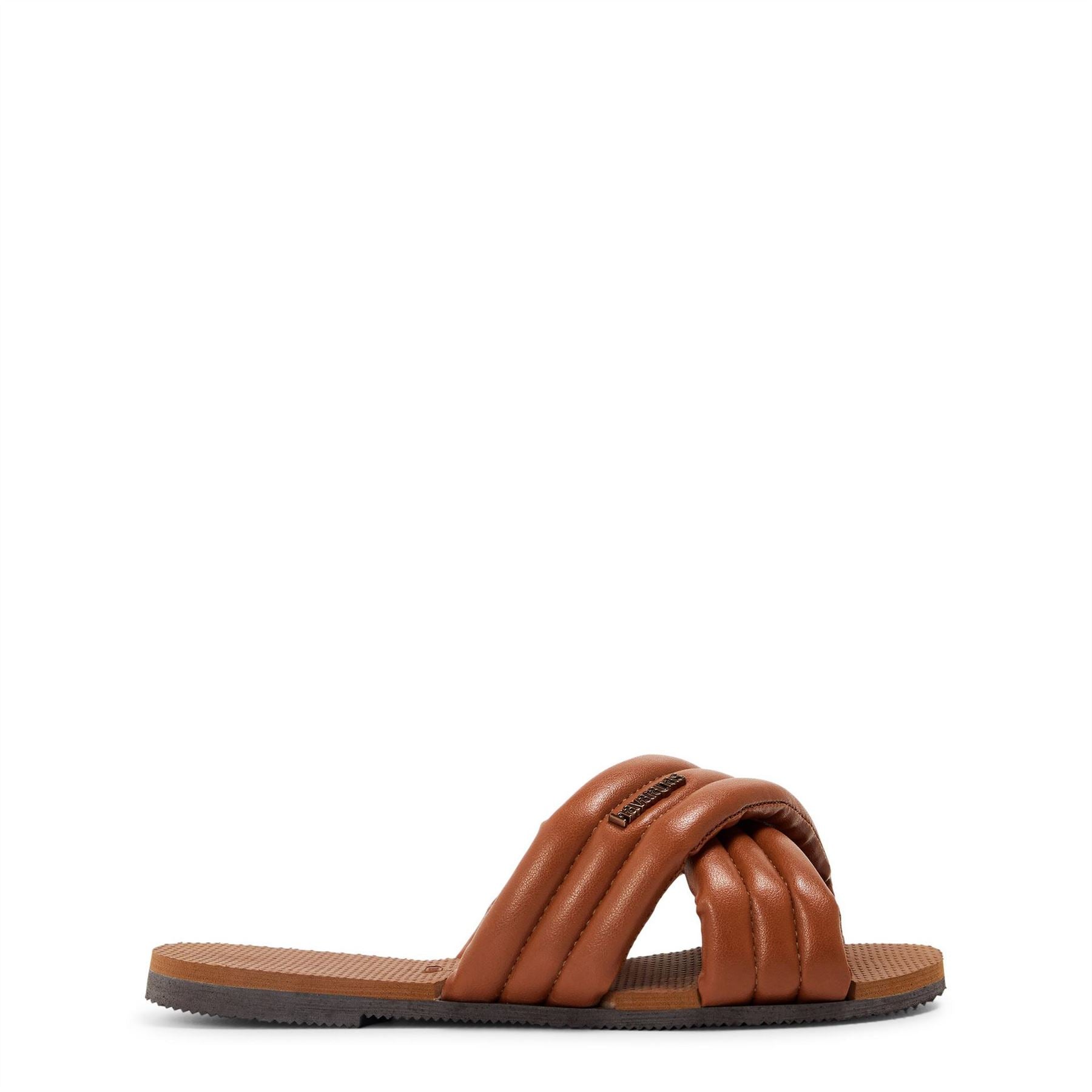 Havaianas Solid Patterned Open Toe Slide Sandals