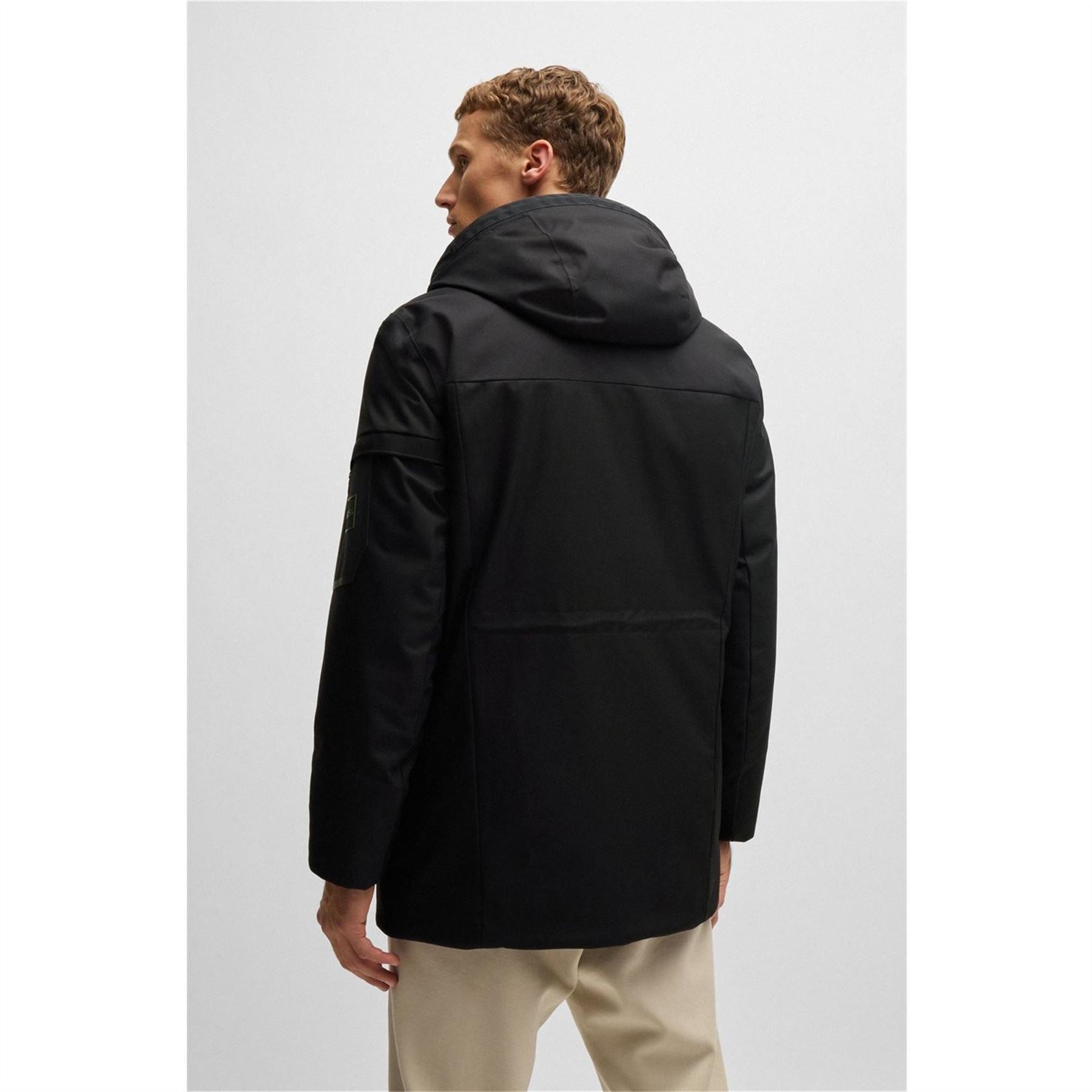 Boss Hooded Regular Fit Parka Coat