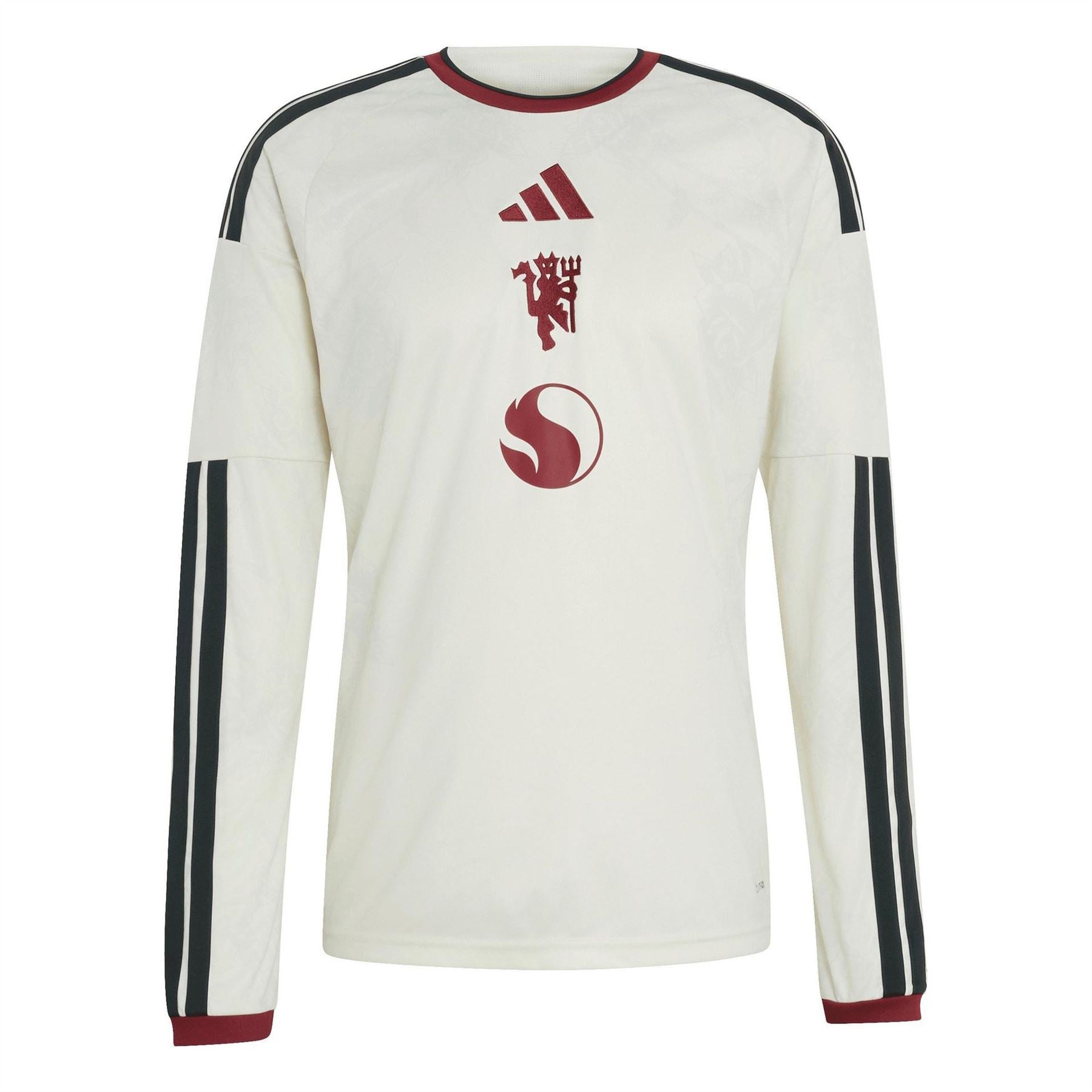 adidas Manchester United Third Long Sleeve Slim Fit Football Shirt