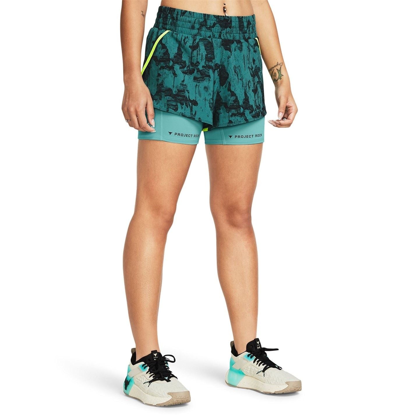 Under Armour Womens Armour Pjt Rck Flex St Pt Gym Shorts