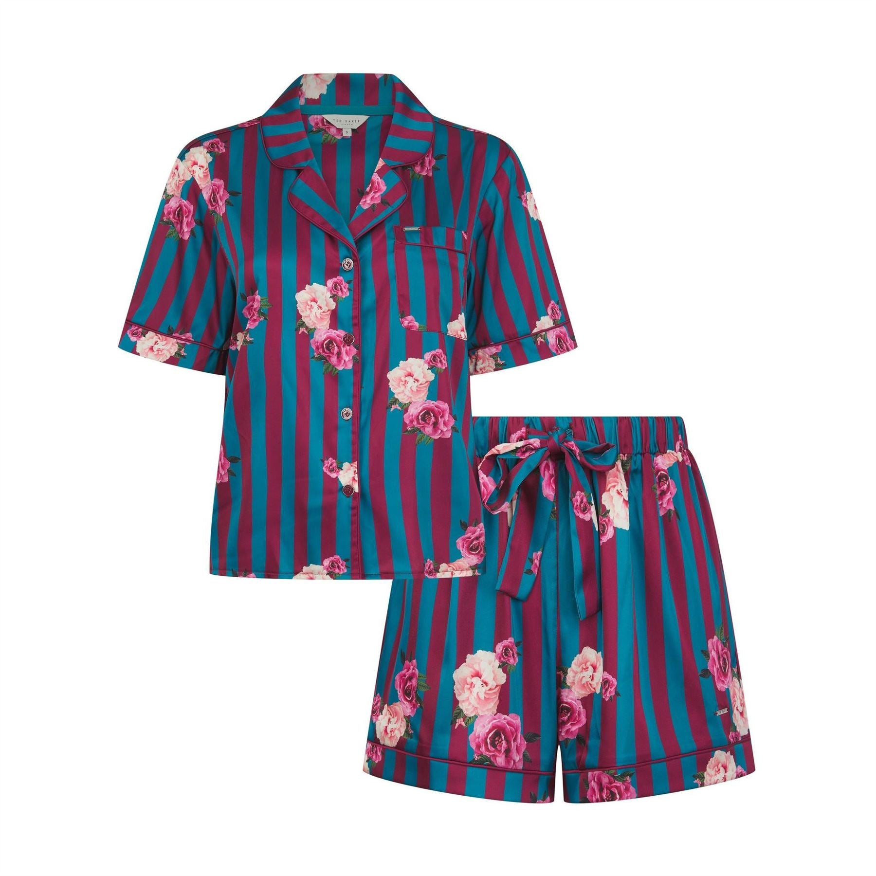 Ted Baker Satin Short Sleeve Pyjama Set