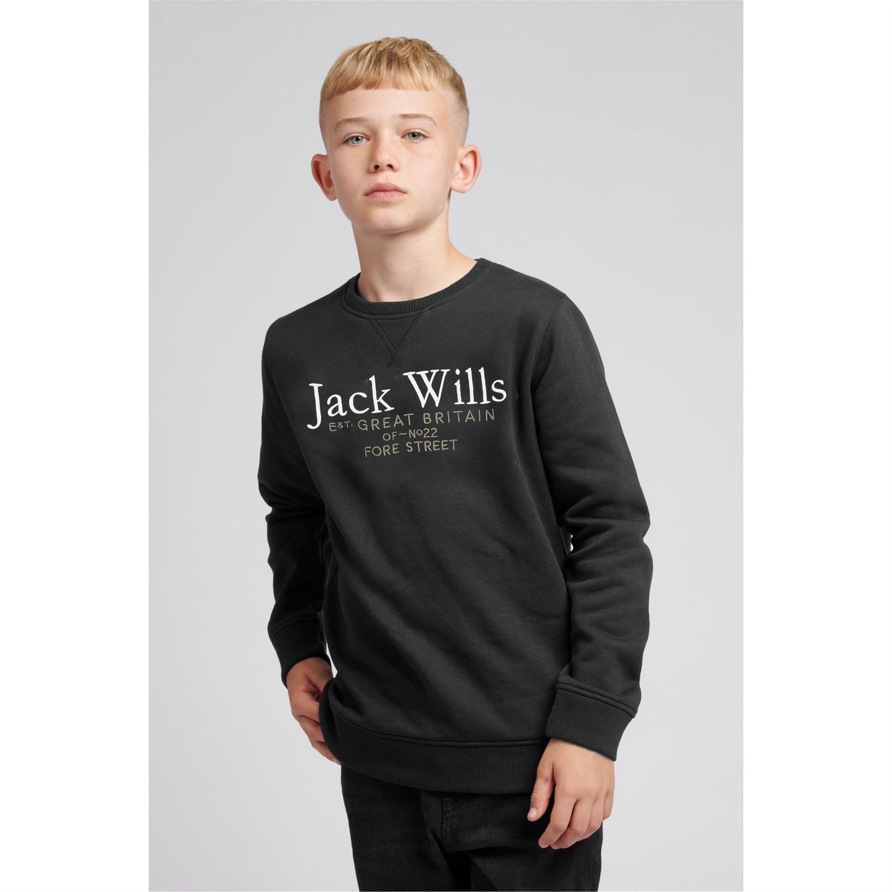 Jack Wills Script Crew Neck Sweatshirt Juniors