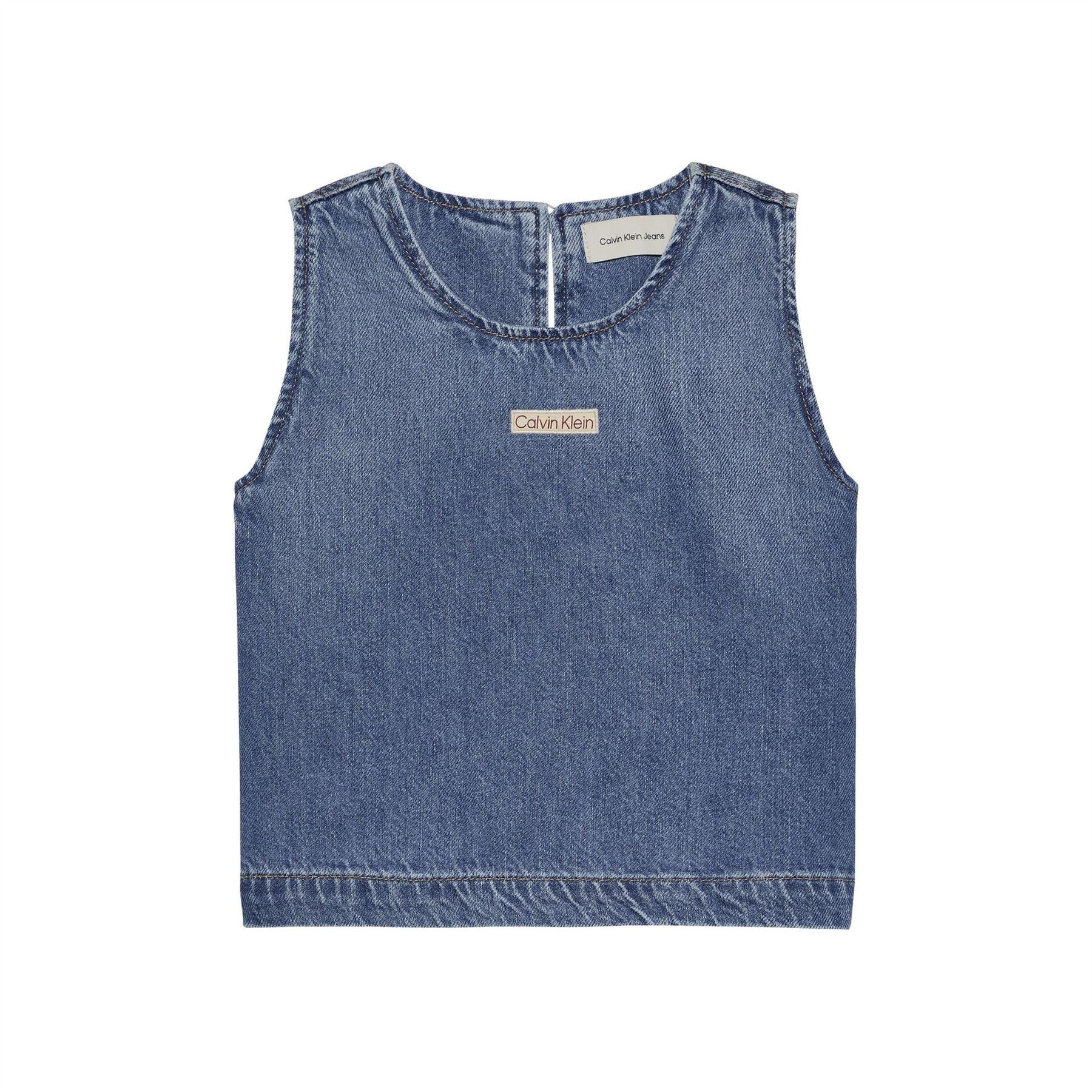 Calvin Klein Jeans Cropped Crew Neck Regular Fit Tank