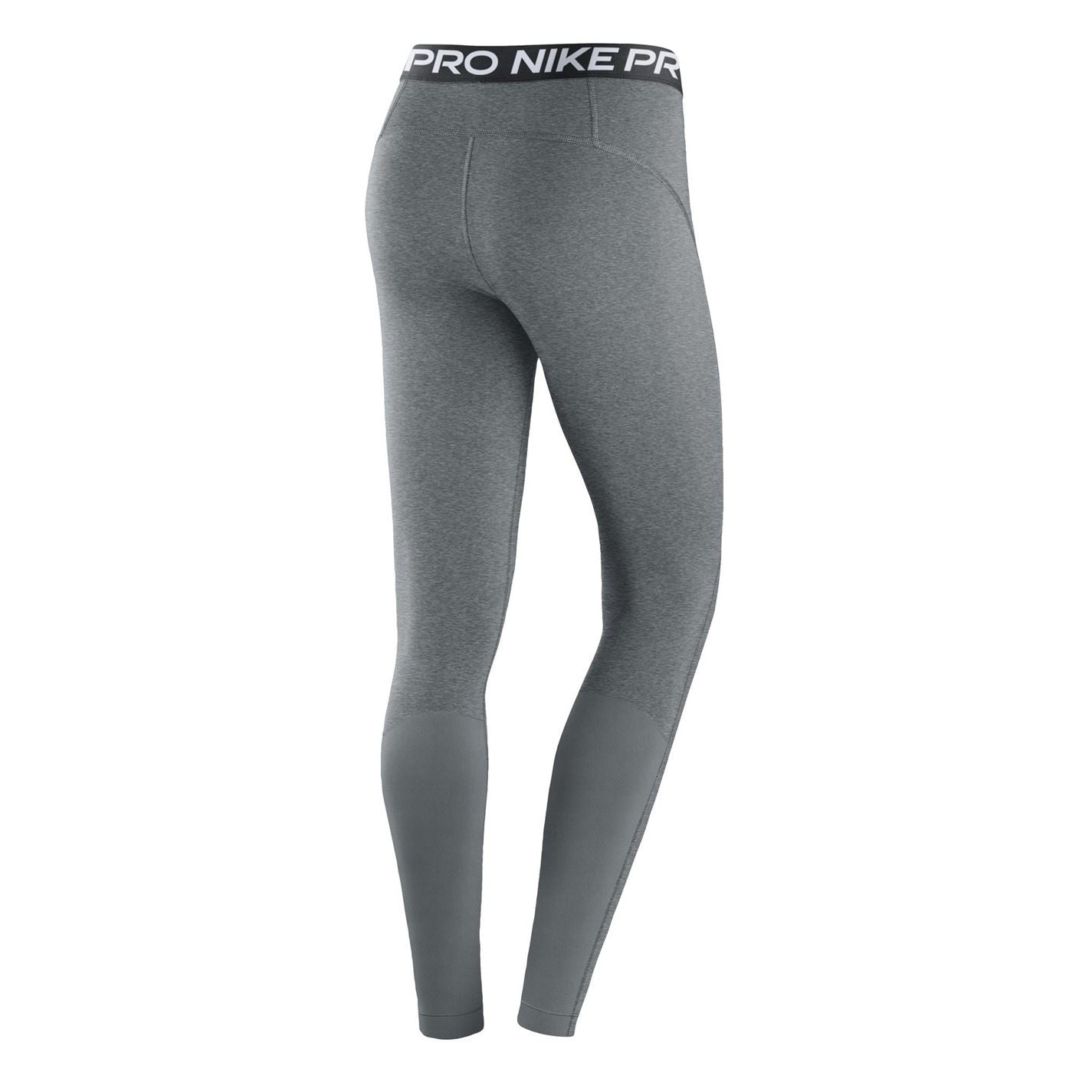 Nike Womens Pro Mid Rise Mesh Panelled Leggings