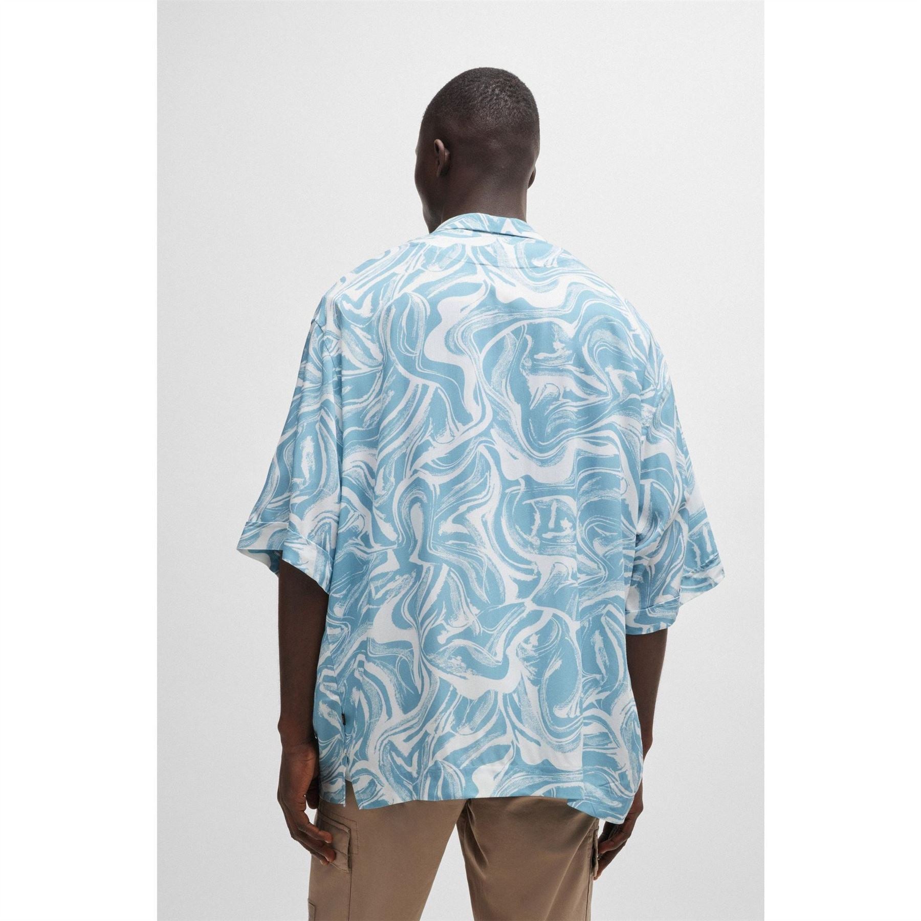 Boss Lapis 3 Patterned Short Sleeve Shirt