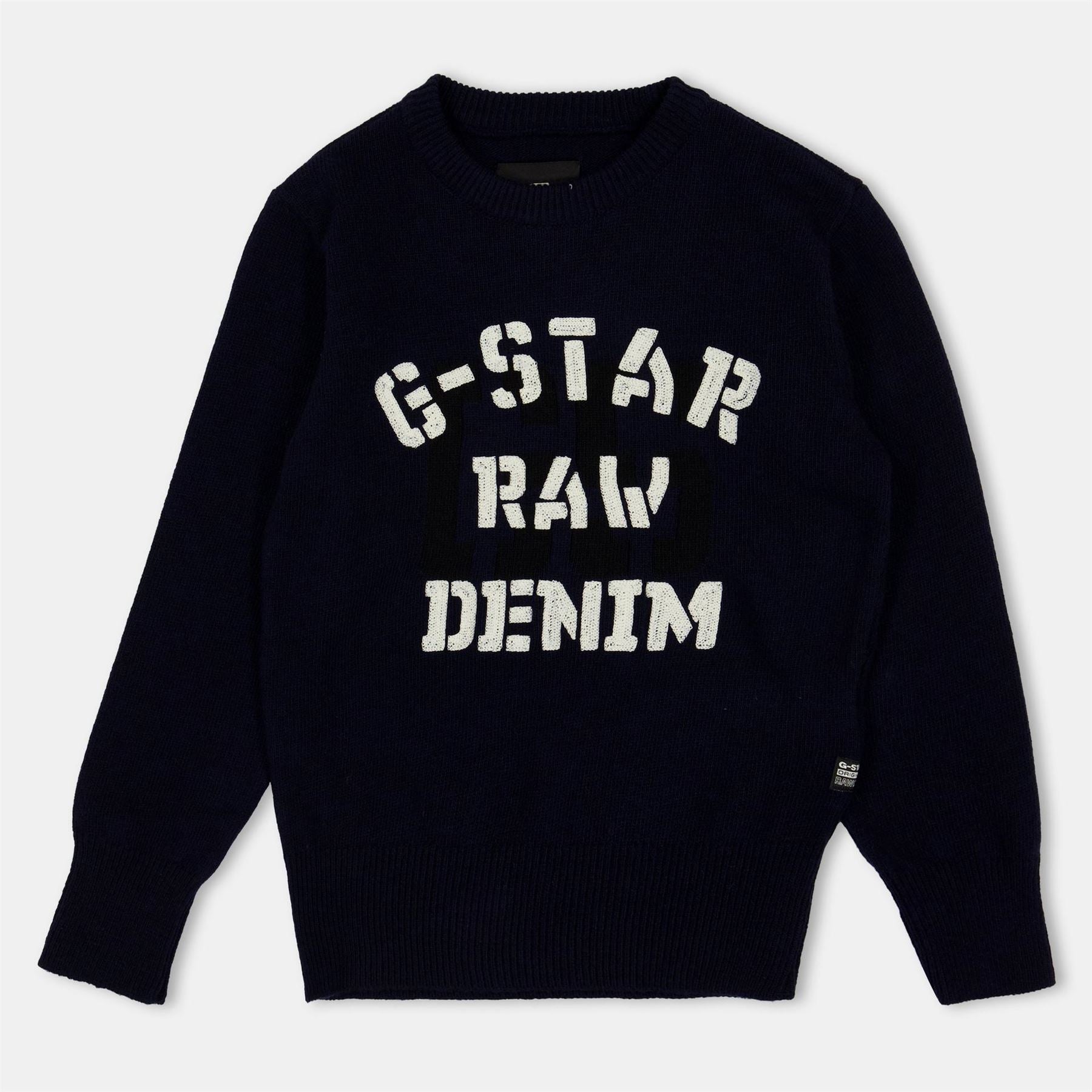 G Star Gstar Large Logo Knitted Top