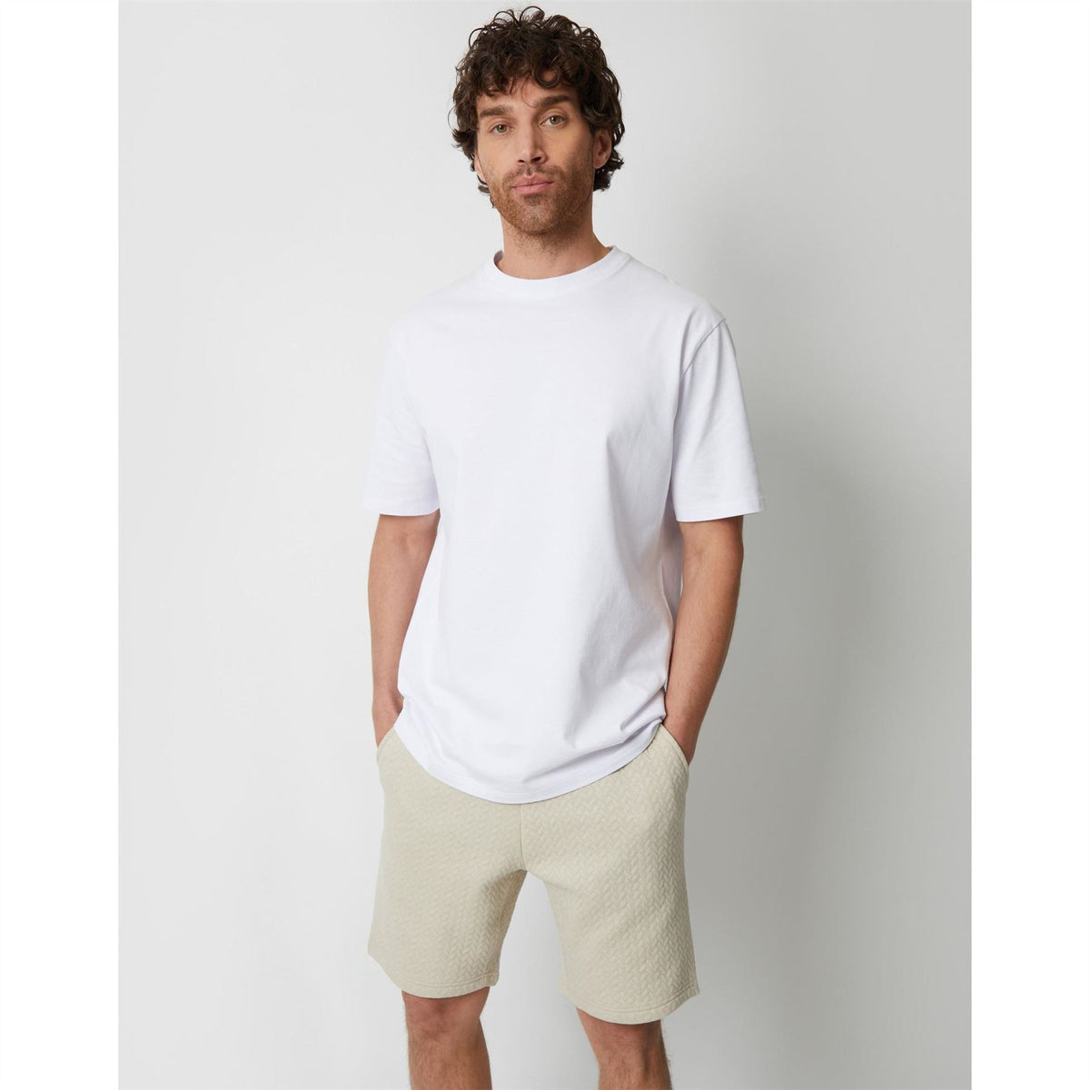 Threadbare Mitch Textured Bermuda Shorts