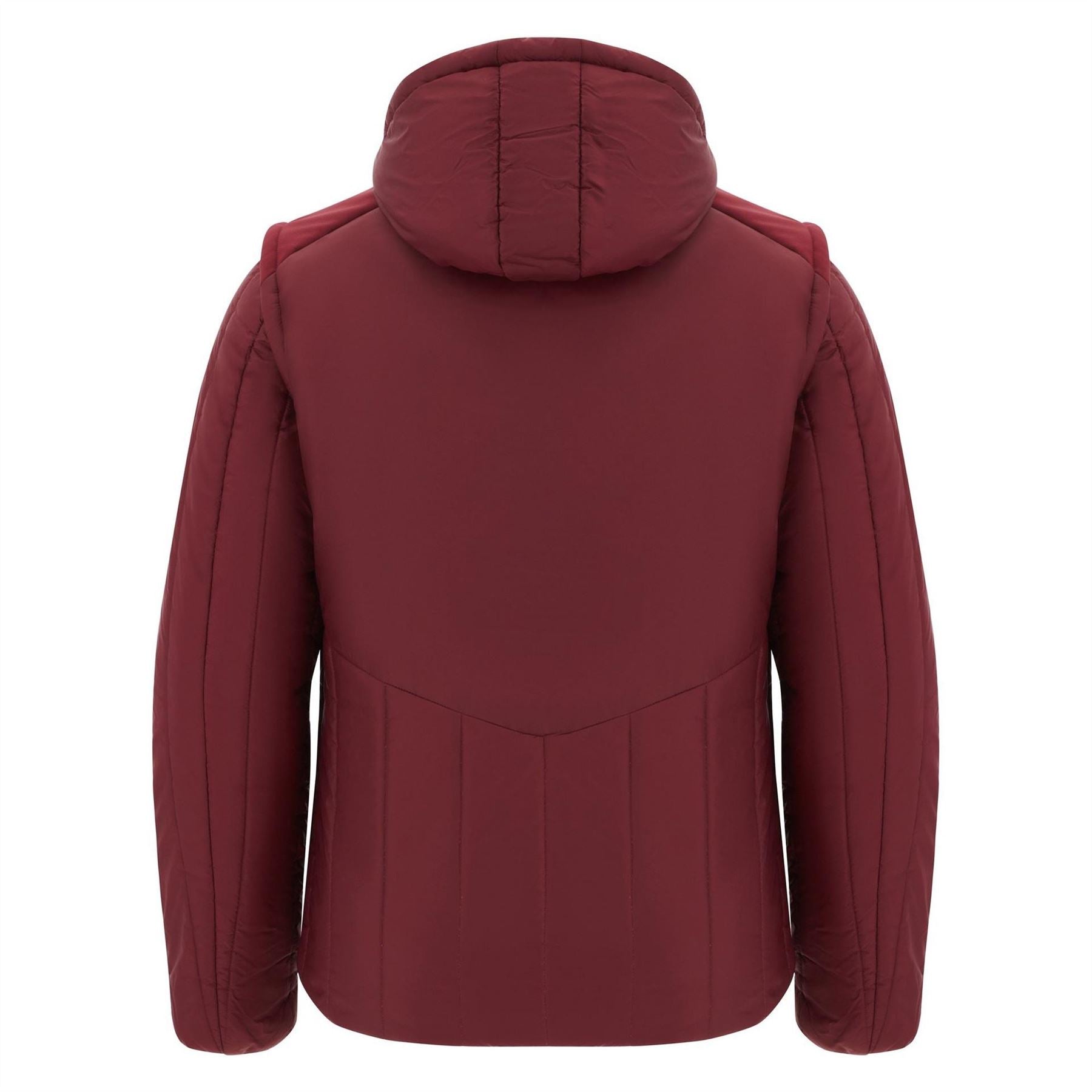 Macron Wales Rugby 2025 Full Zip Hooded Long Sleeve Bomber Jacket