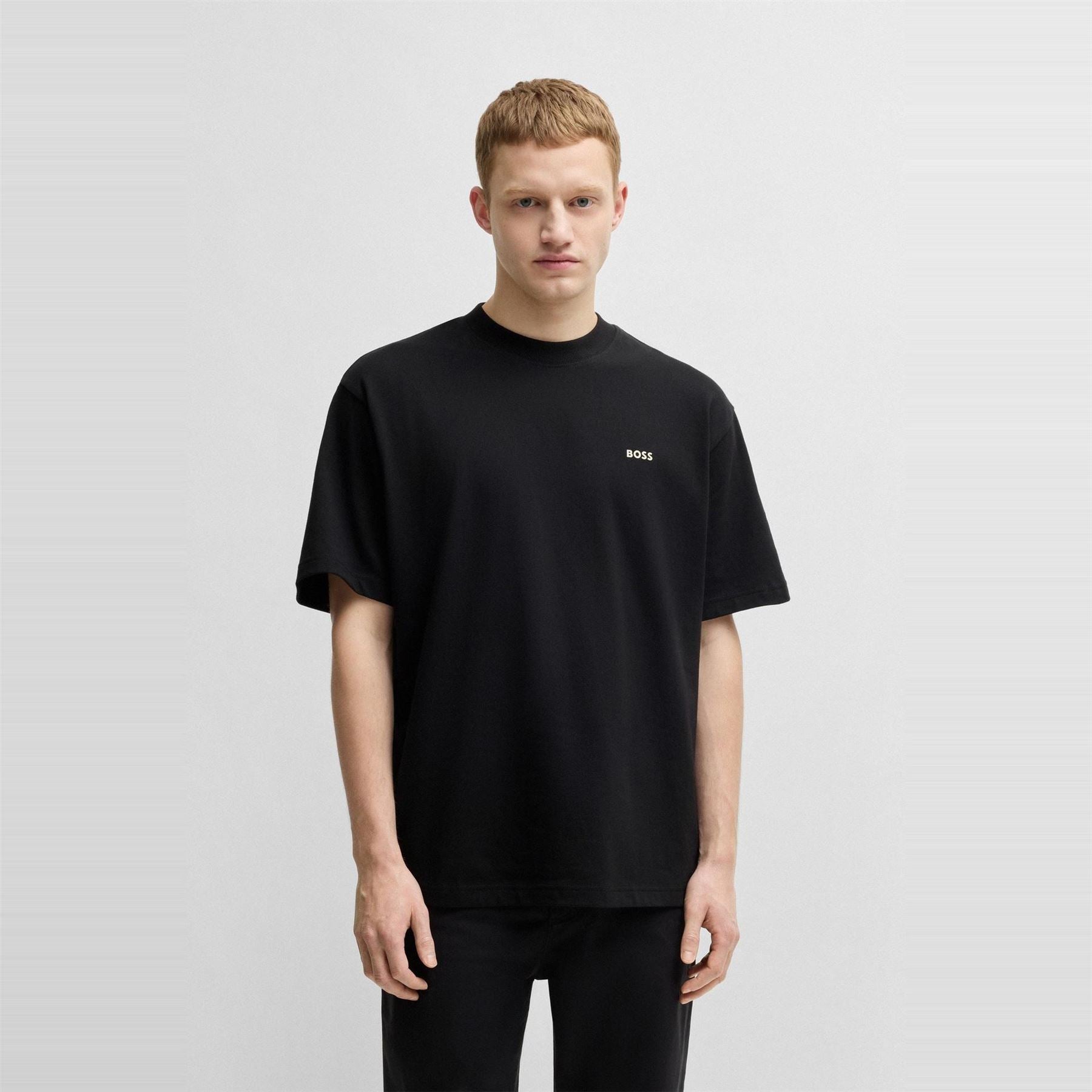 Boss Te Nowhere Cotton Oversized Fit Oversized T-Shirt