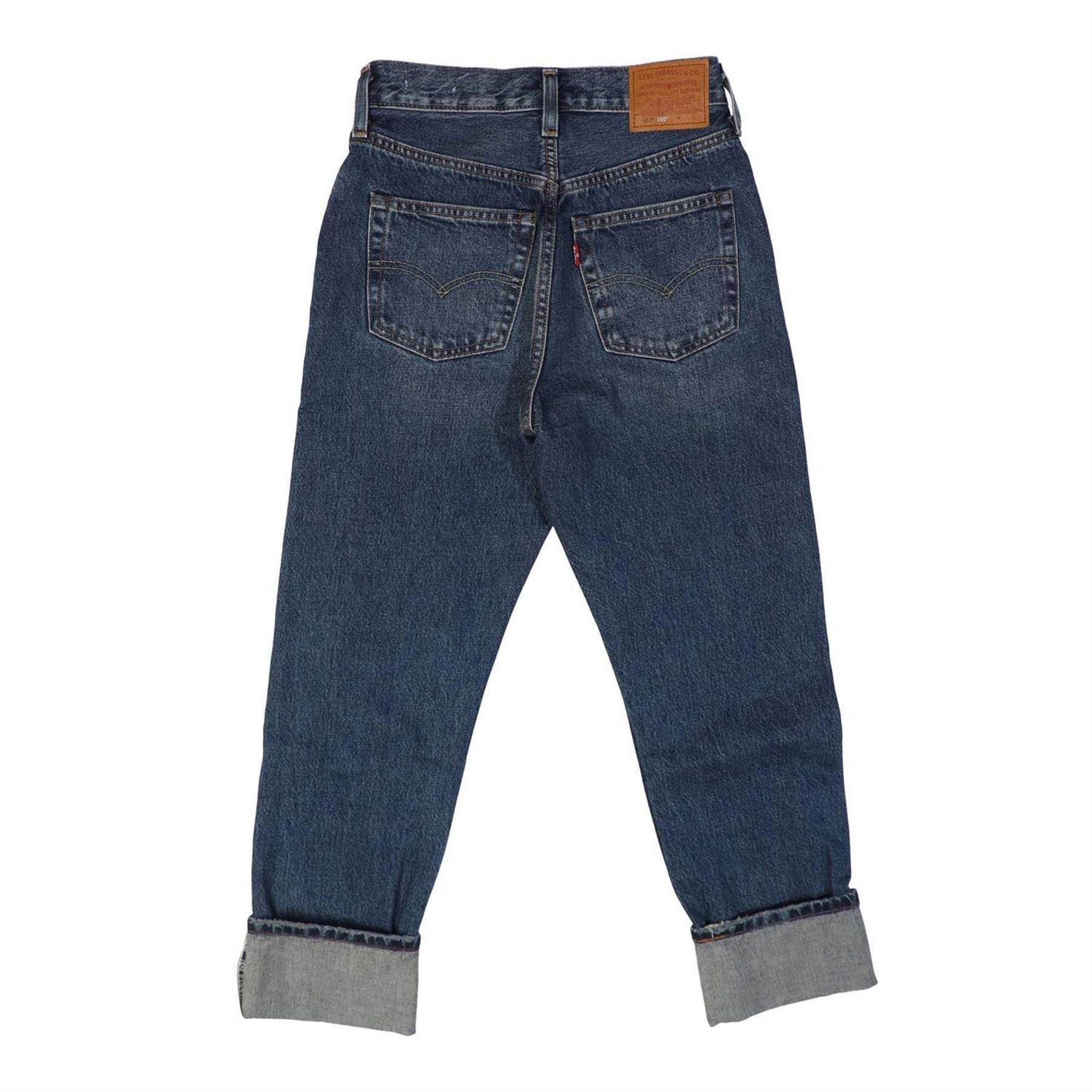 Levis Mid Rise Structured Straight Leg Jeans