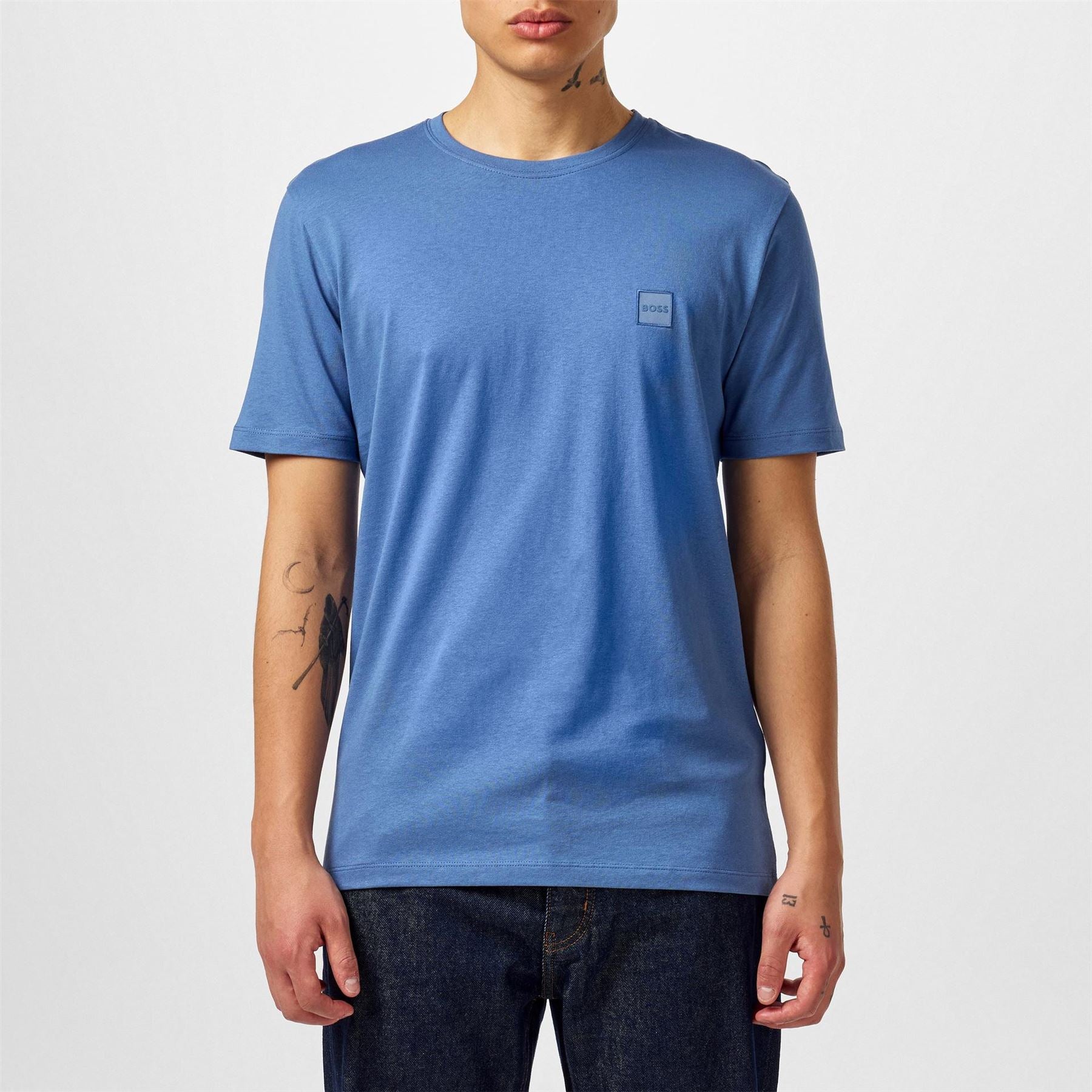 Boss BOSS ORANGE Tales T Shirt with Logo Patch Premium Cotton