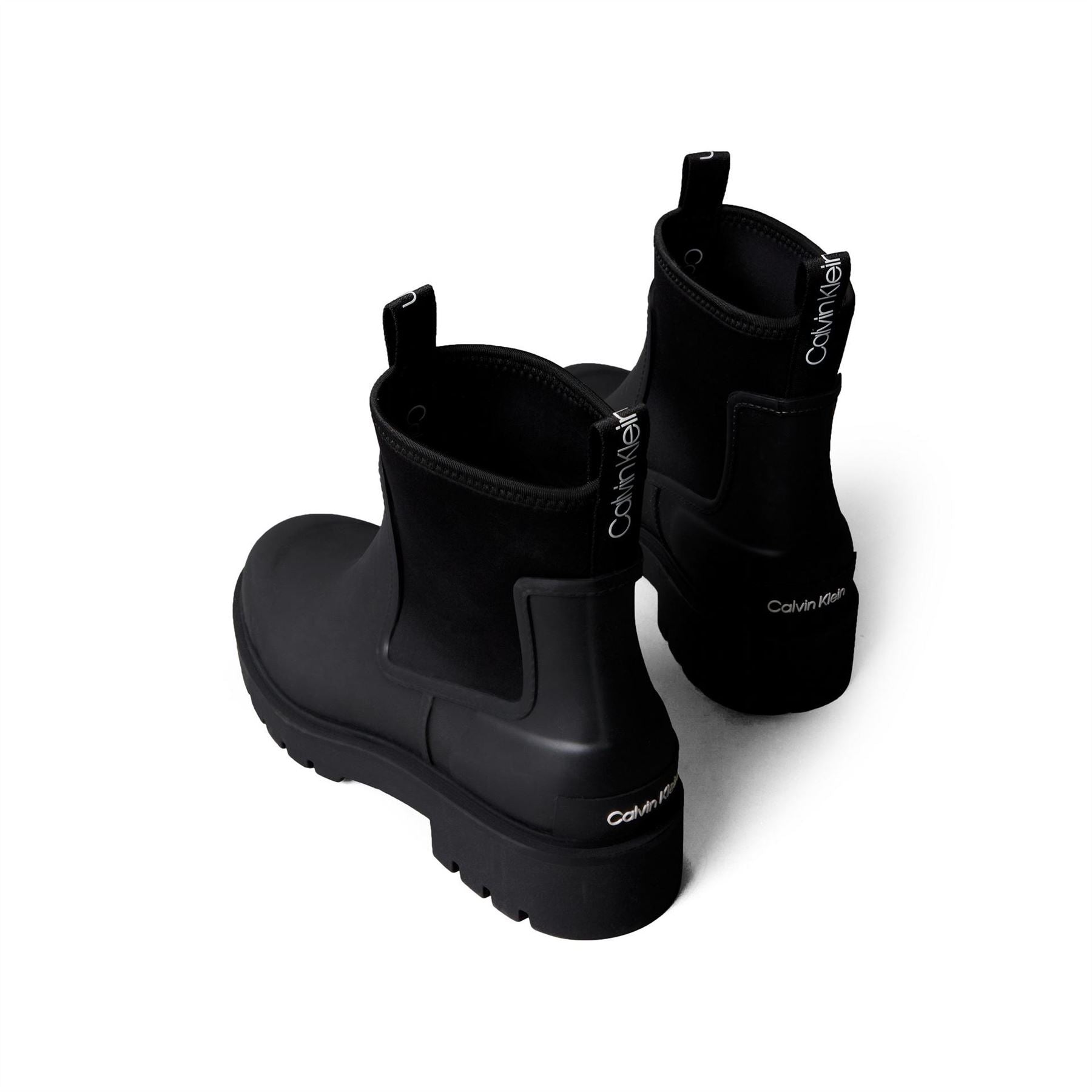 Calvin Klein Chelsea Boots with Lug Sole Flats