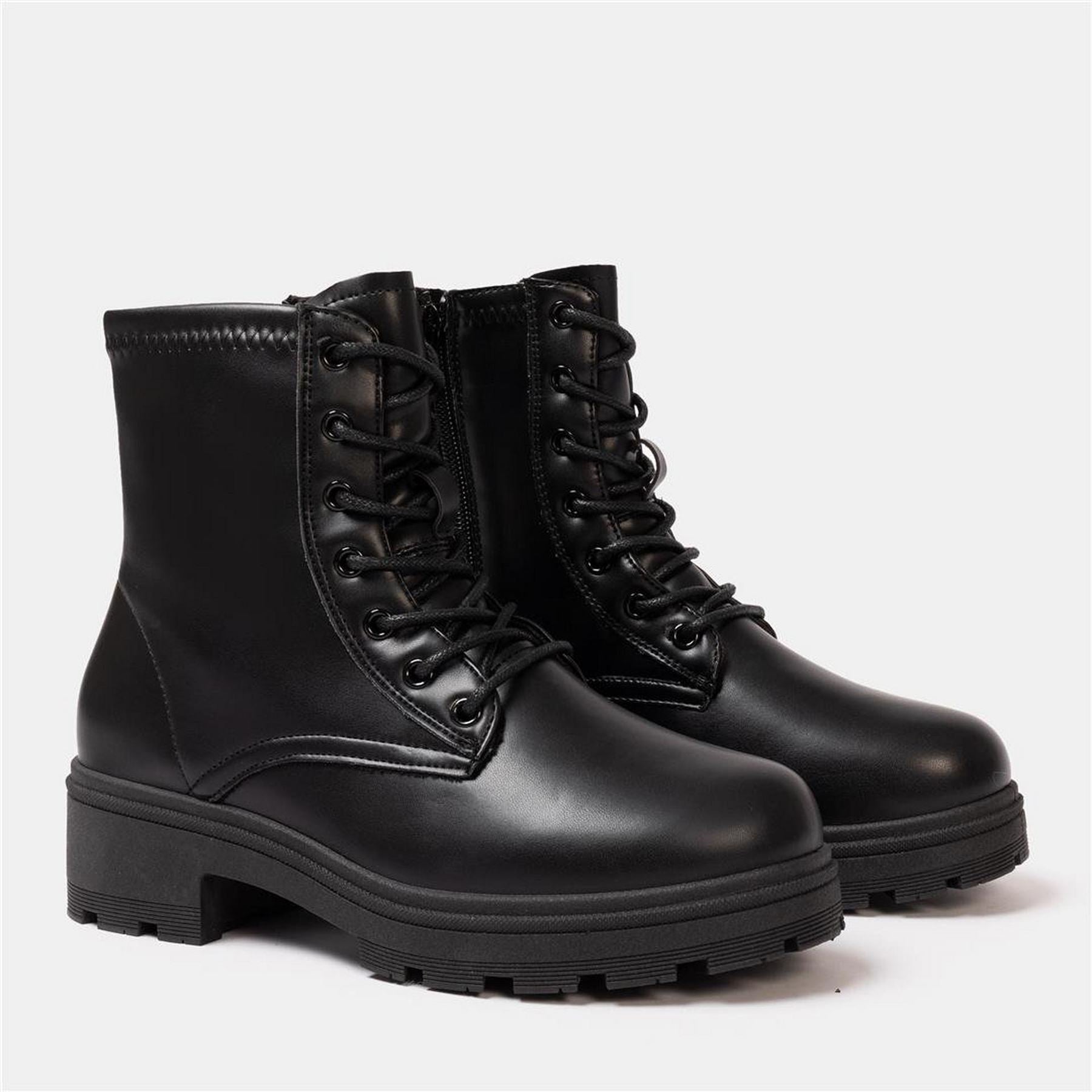 I Saw It First Womens Saw It First Biker Ankle Boots