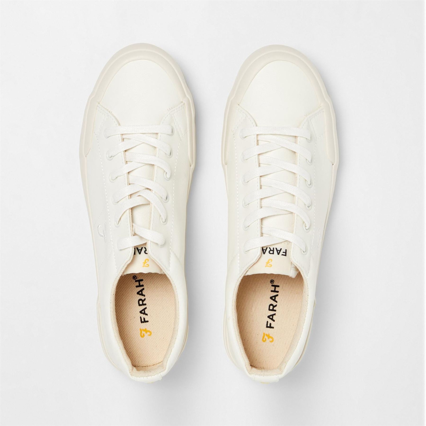 Farah Dals Low Top Lettering Flat Heel Shoes