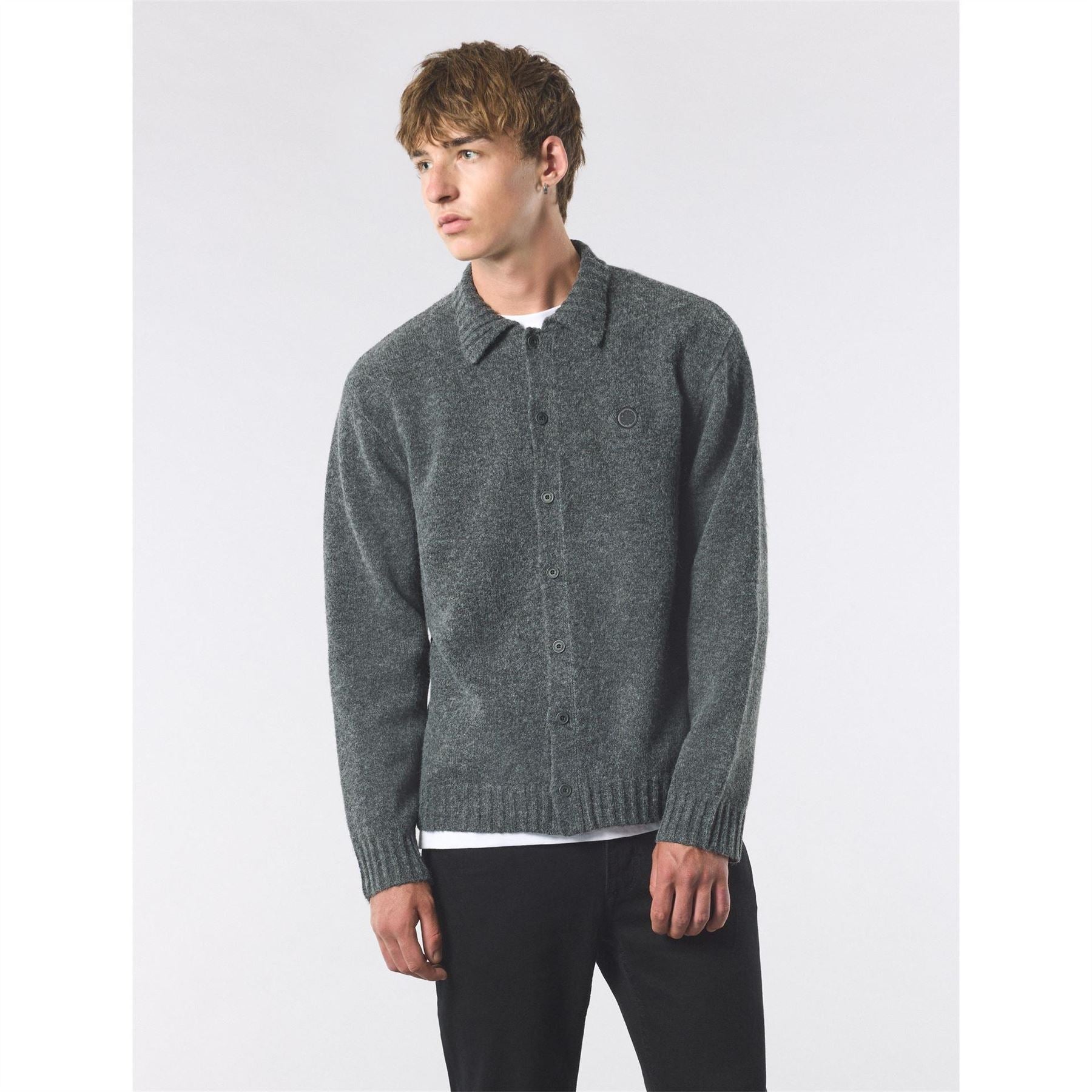 Pretty Green Whittaker Collared Neck Long Sleeve Sweater