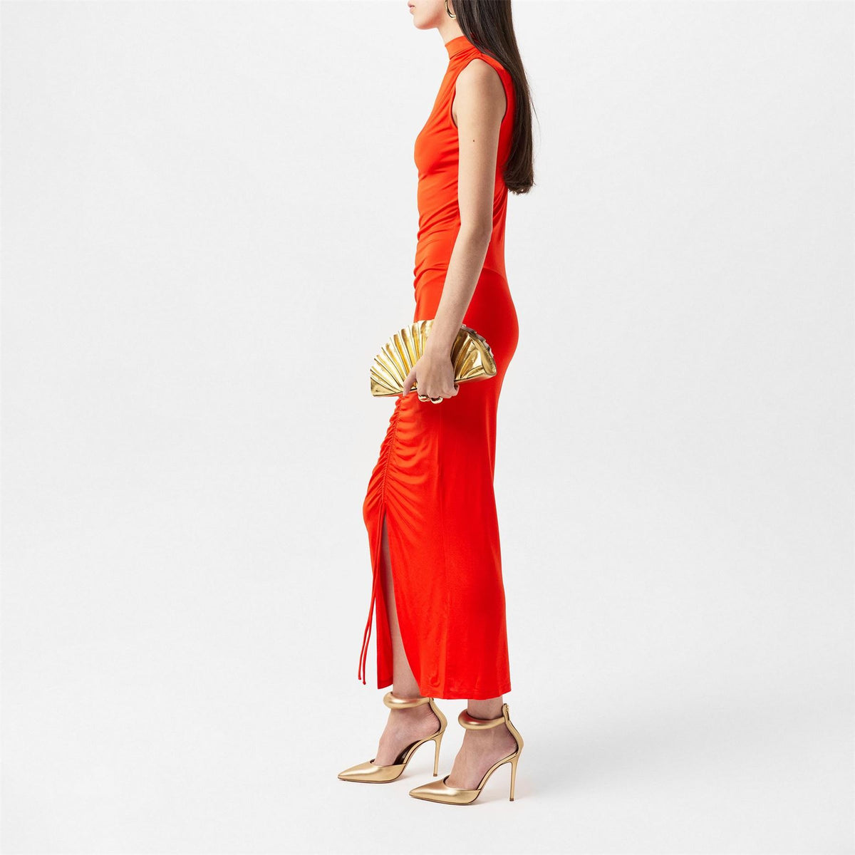 Ted Baker Berryan High Neck Midi Jersey Dress