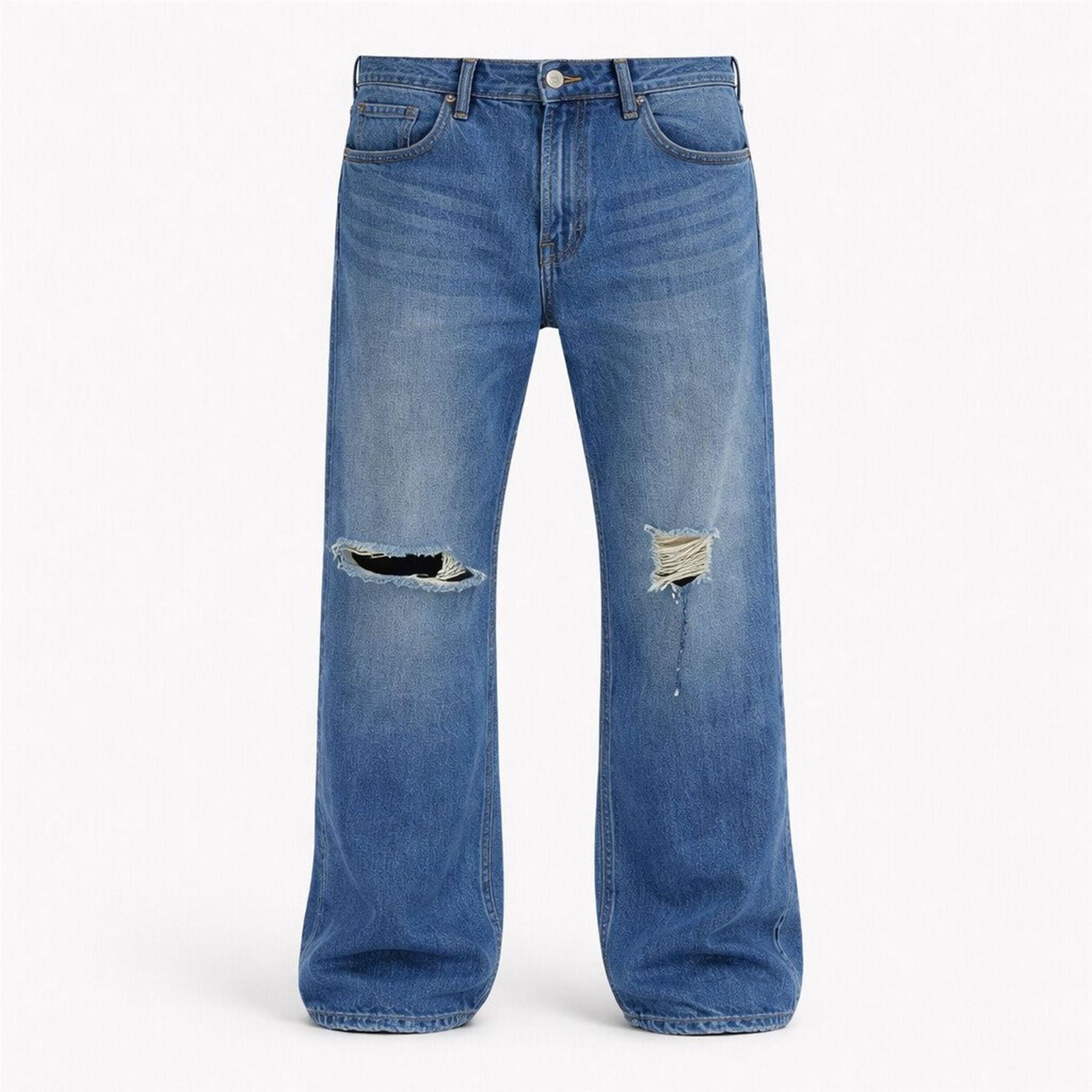 Firetrap Rip Jean Straight Leg Jeans