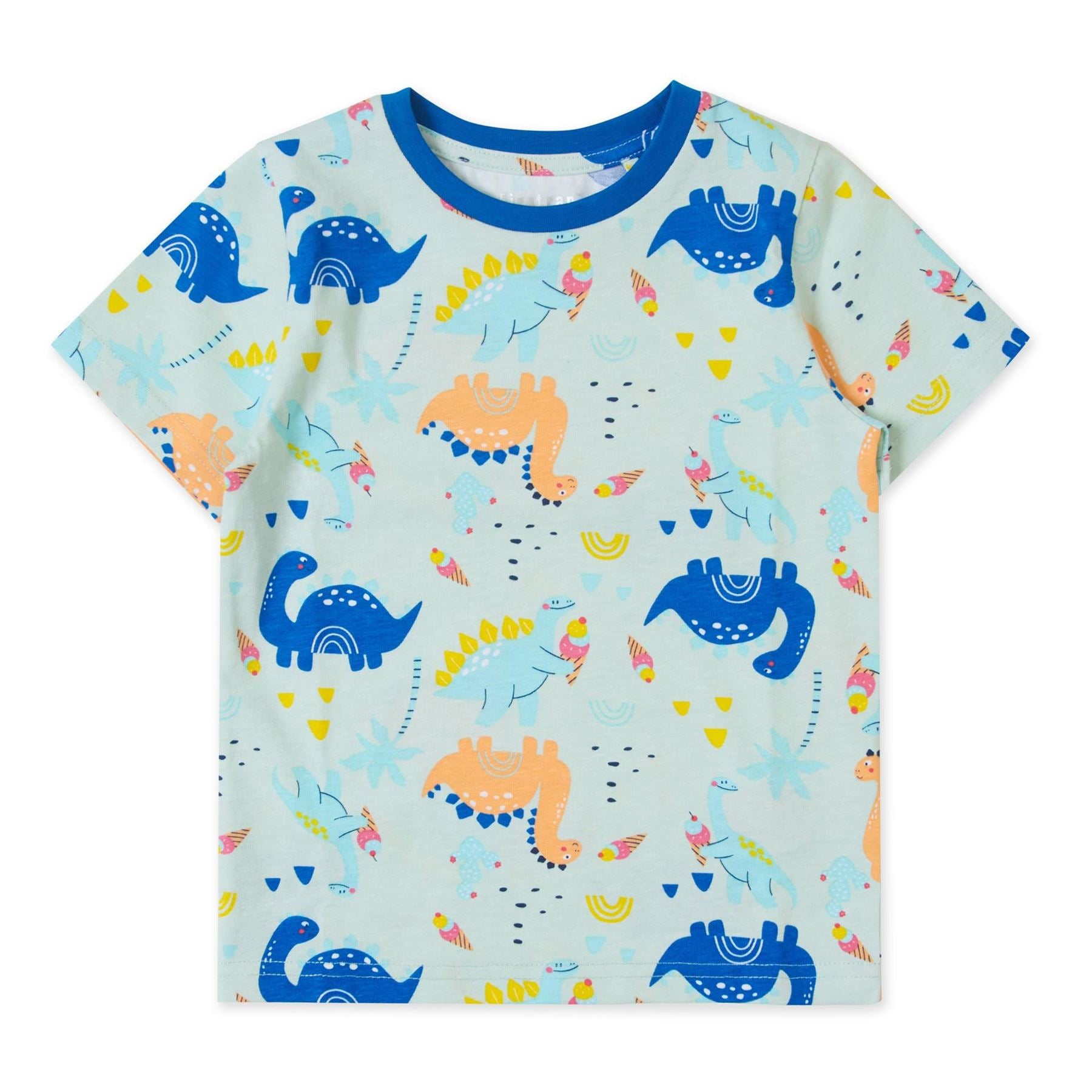 Firetrap Dino Short Sleeve Pyjama Set