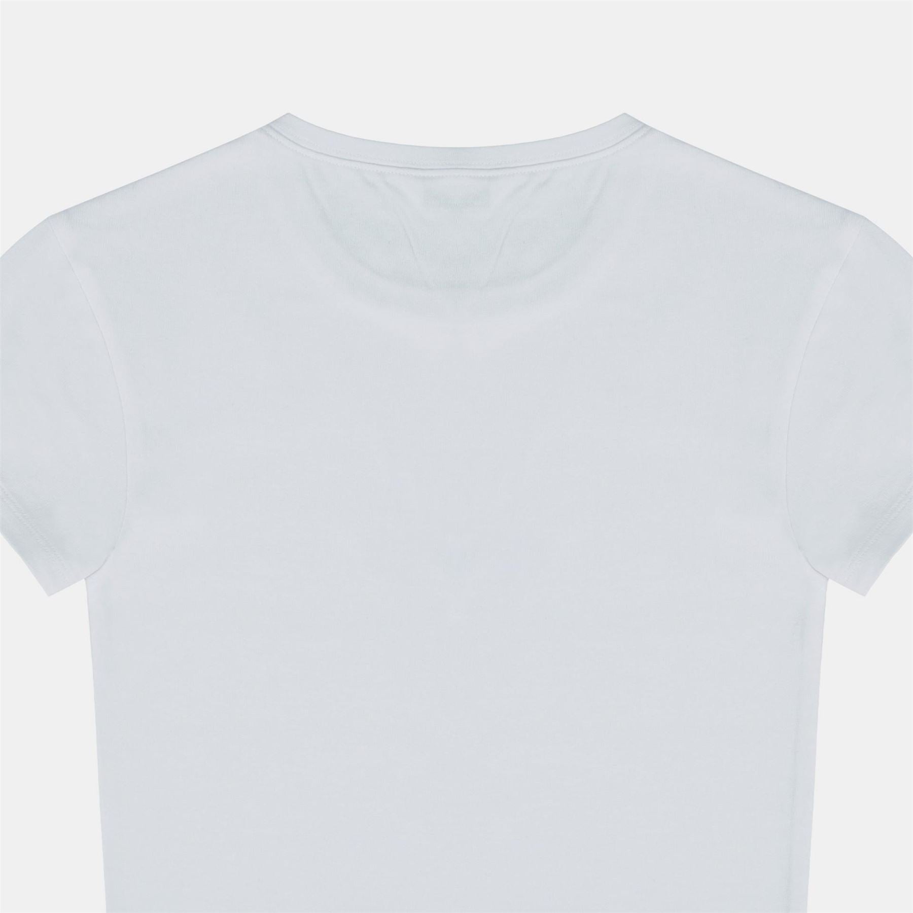 Jack Wills Graphic Cotton Short Sleeve Crew Neck Print Crop Top