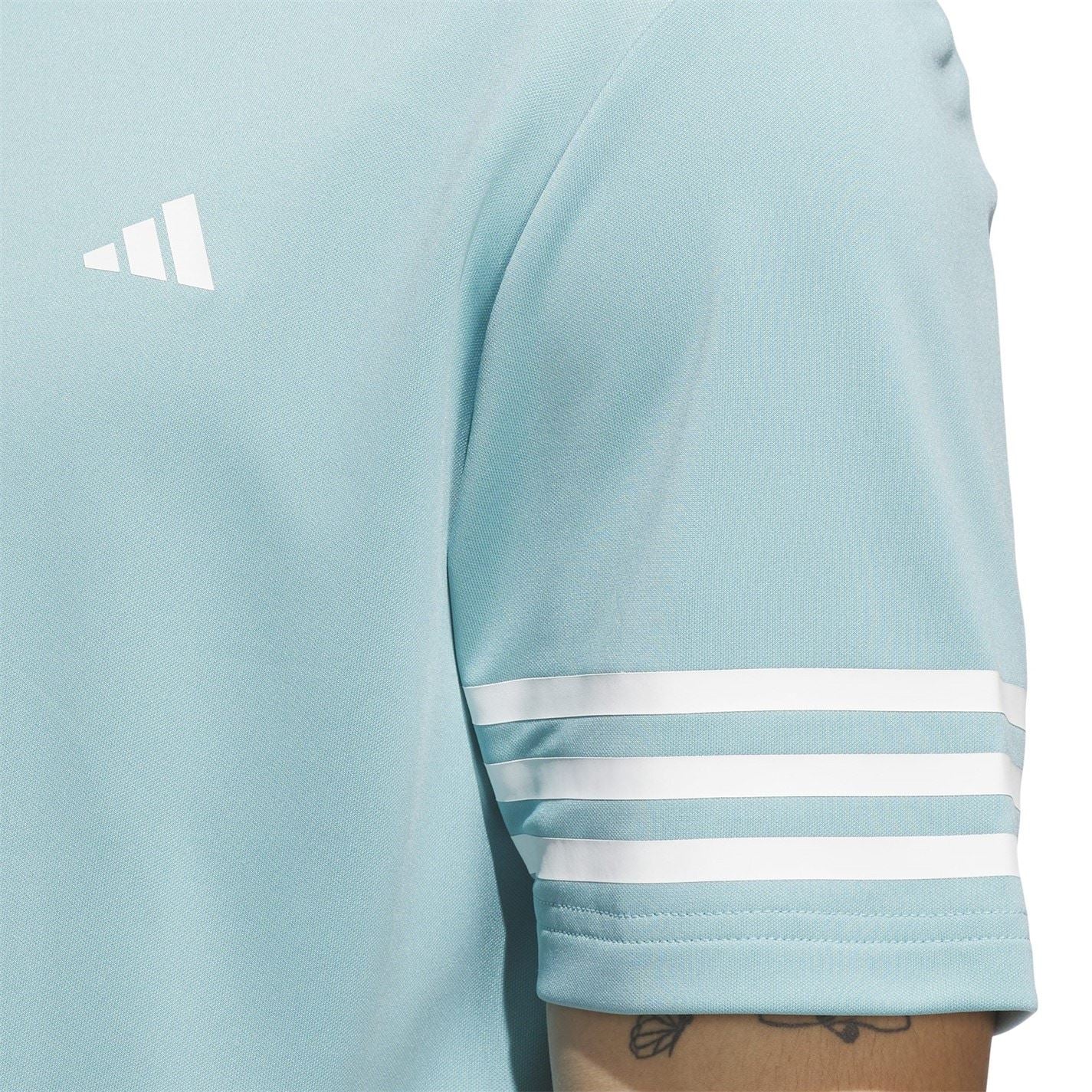 adidas Mens 3 Stripe Polo Shirt