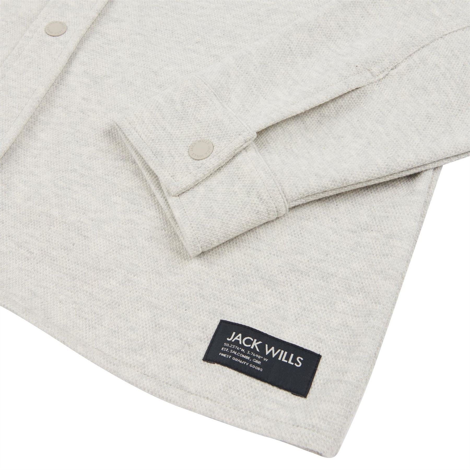 Jack Wills Pique Long Sleeve Relaxed Fit Overshirt