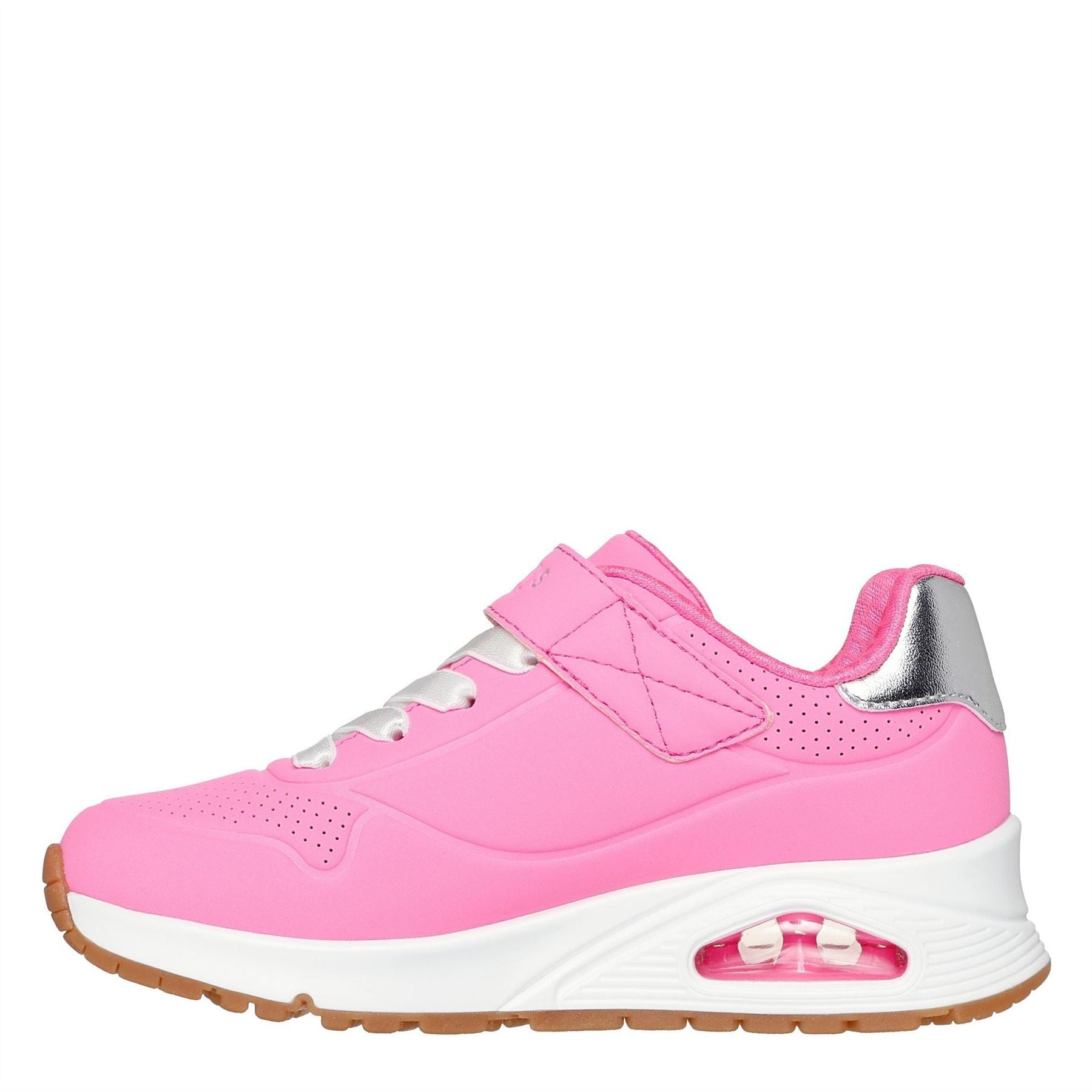 Skechers Duraleather Gore  And  Strap Fashion Sn Low Top Trainers Girls