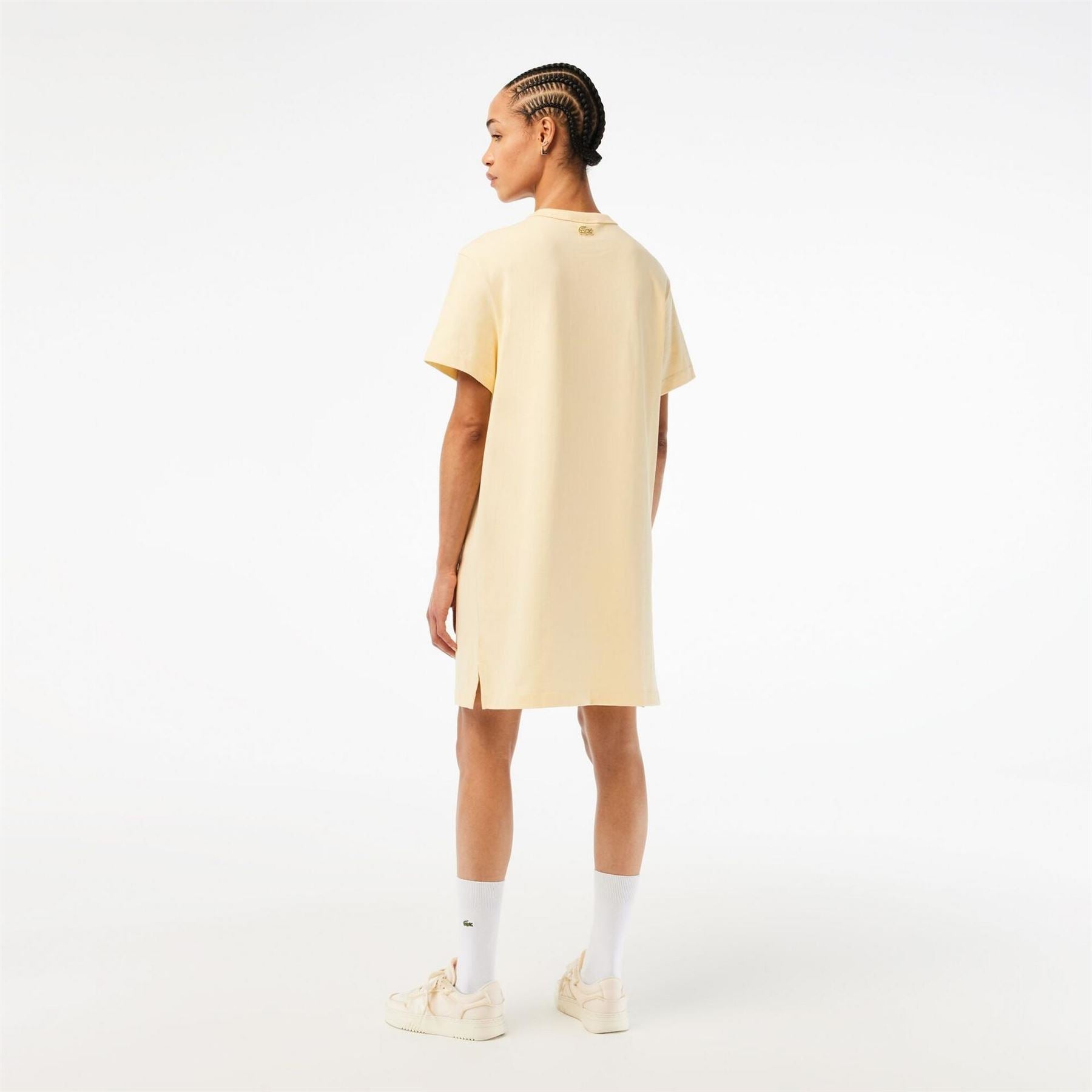 Lacoste Crew Neck Knee Length T-Shirt Dress