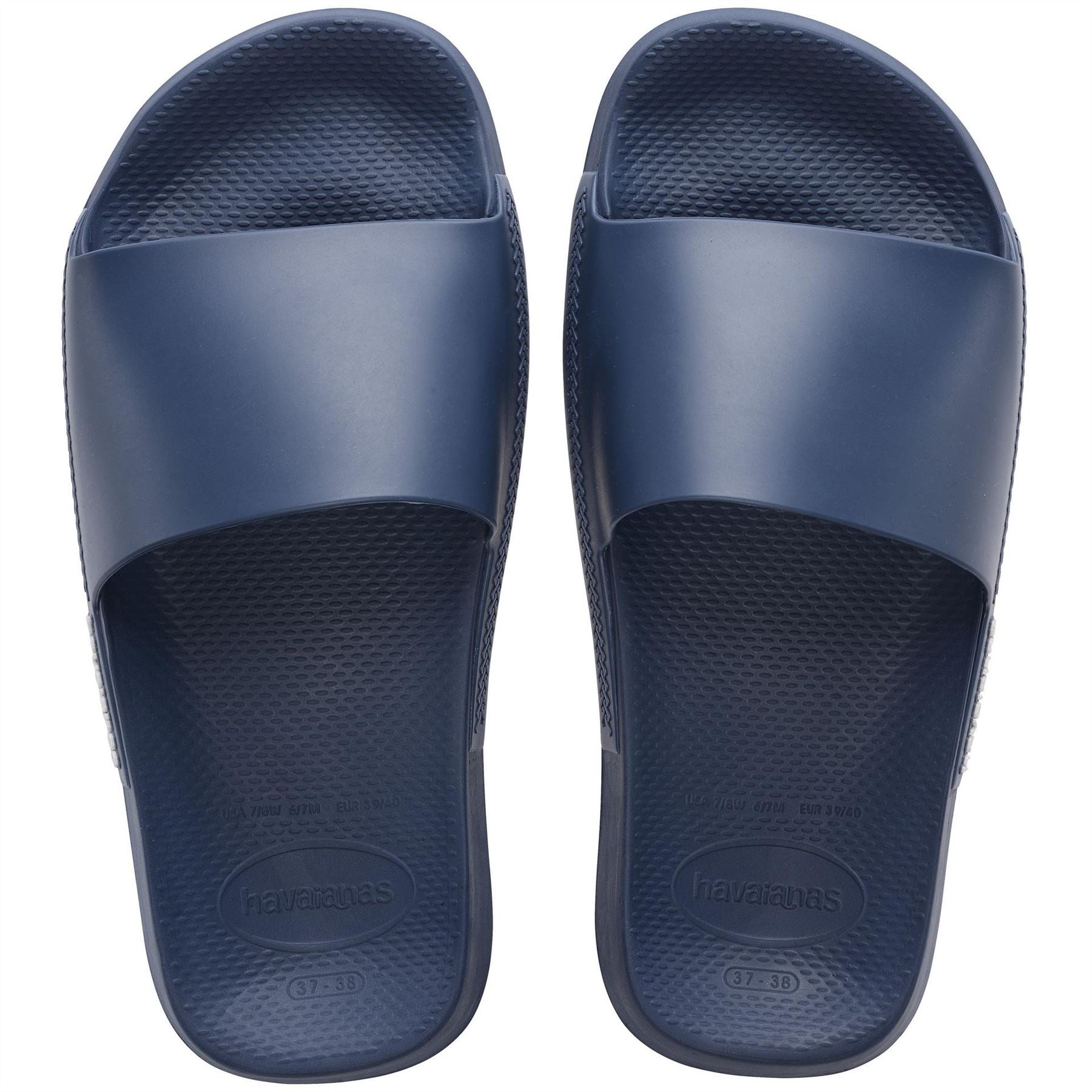 Havaianas Solid Patterned Open Toe Slide Sandals