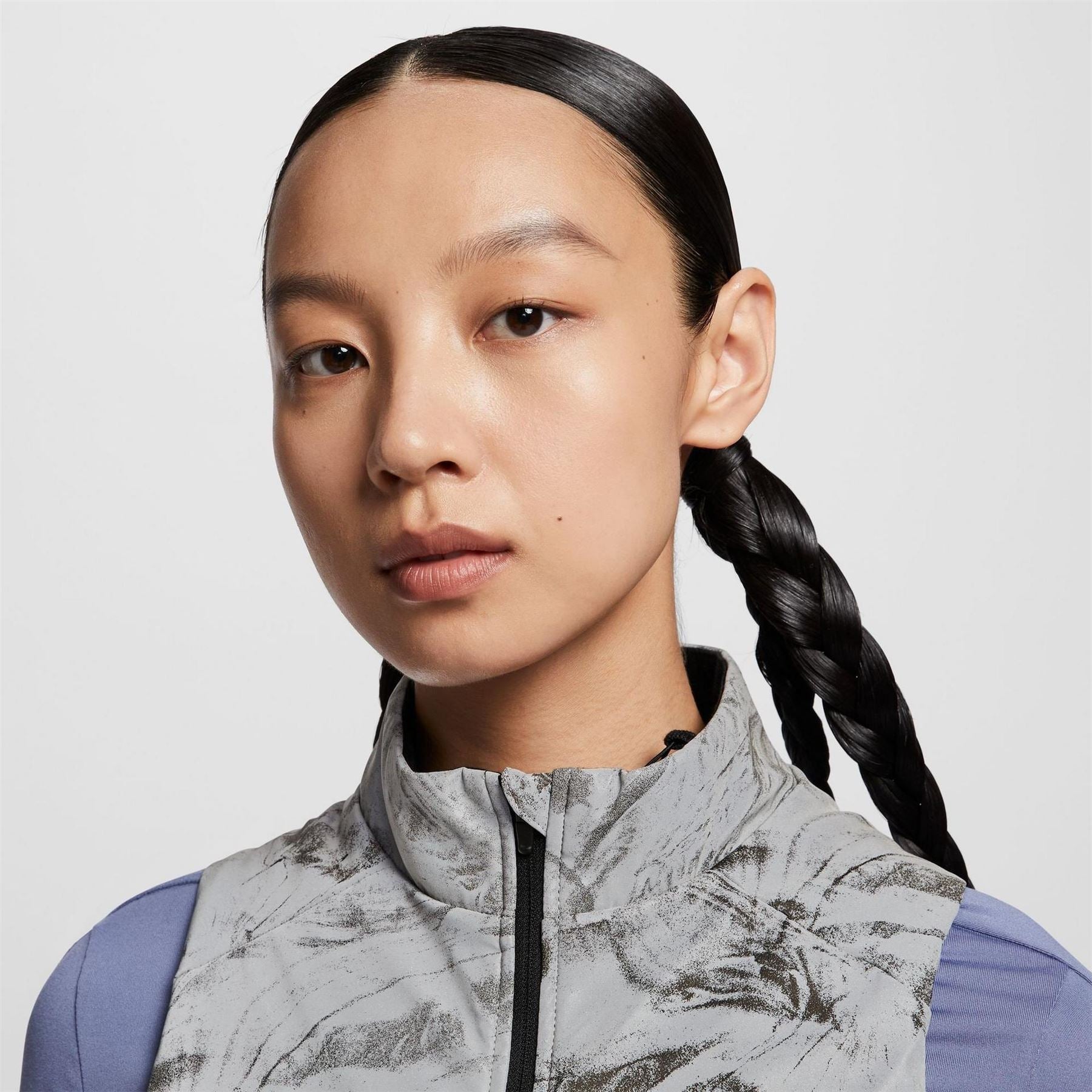 Nike Abstract Patterned Two Zip Pocket Waist Coat