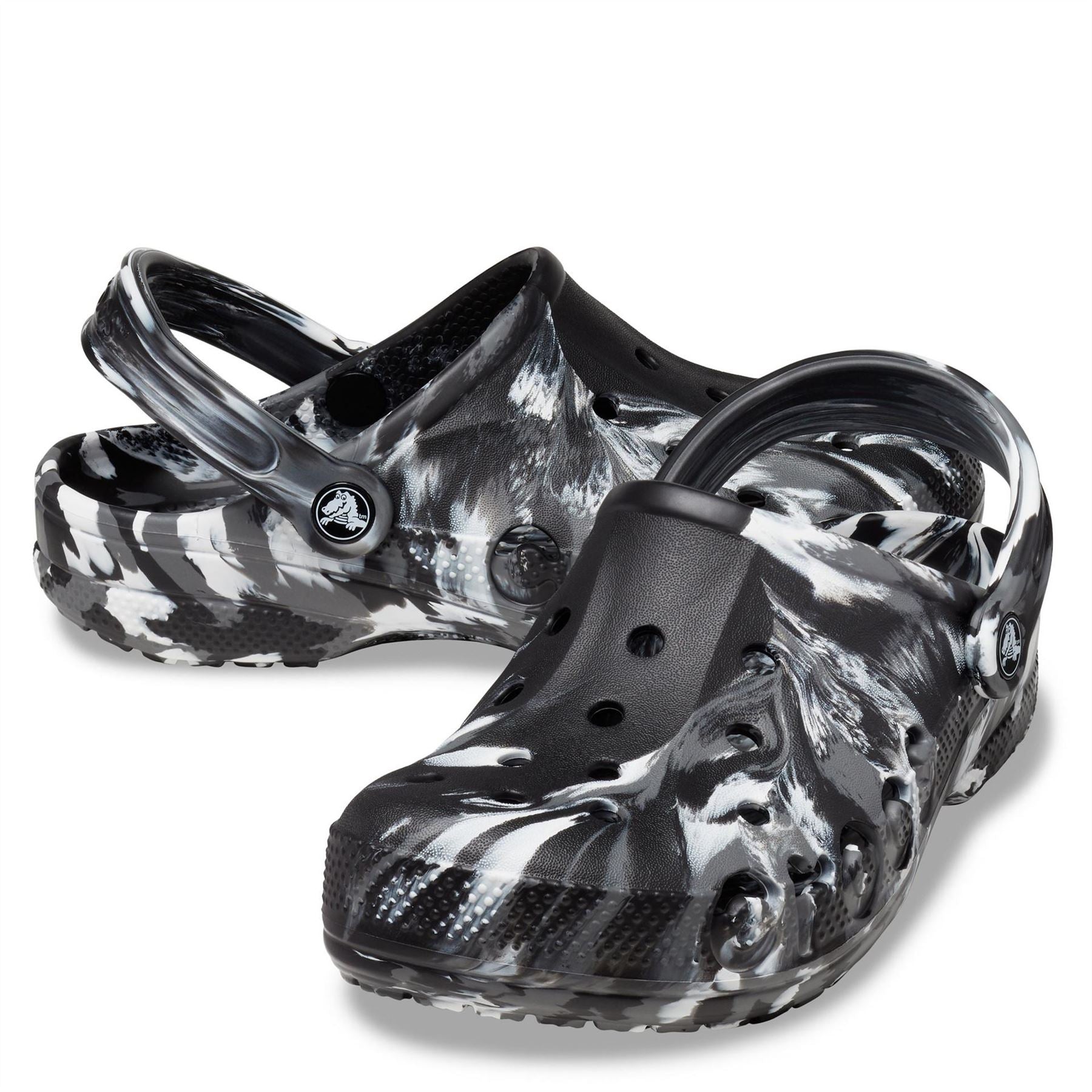Crocs Baya Marble Patterned Clogs