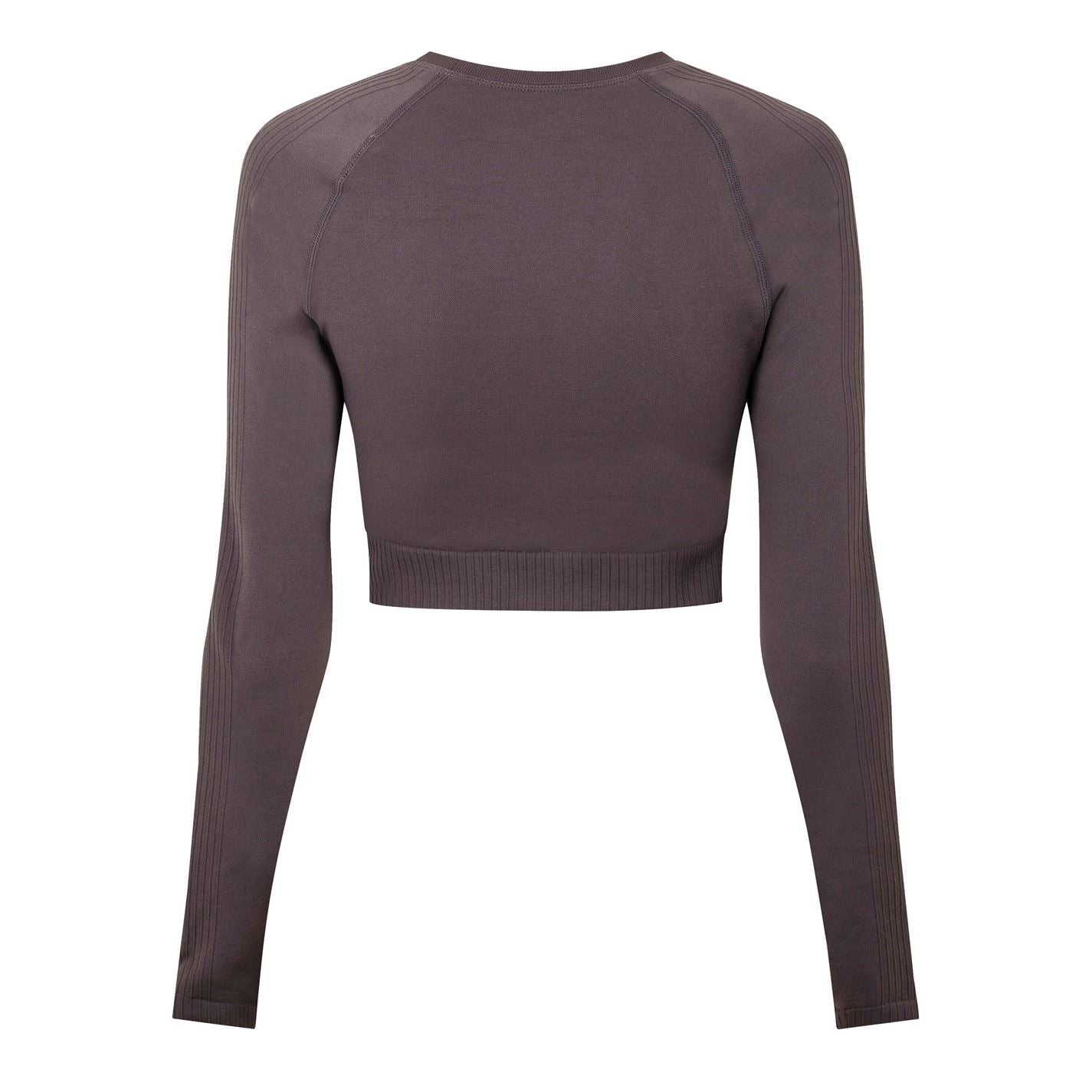 USA Pro Womens Long Sleeve Seamless Crop Top