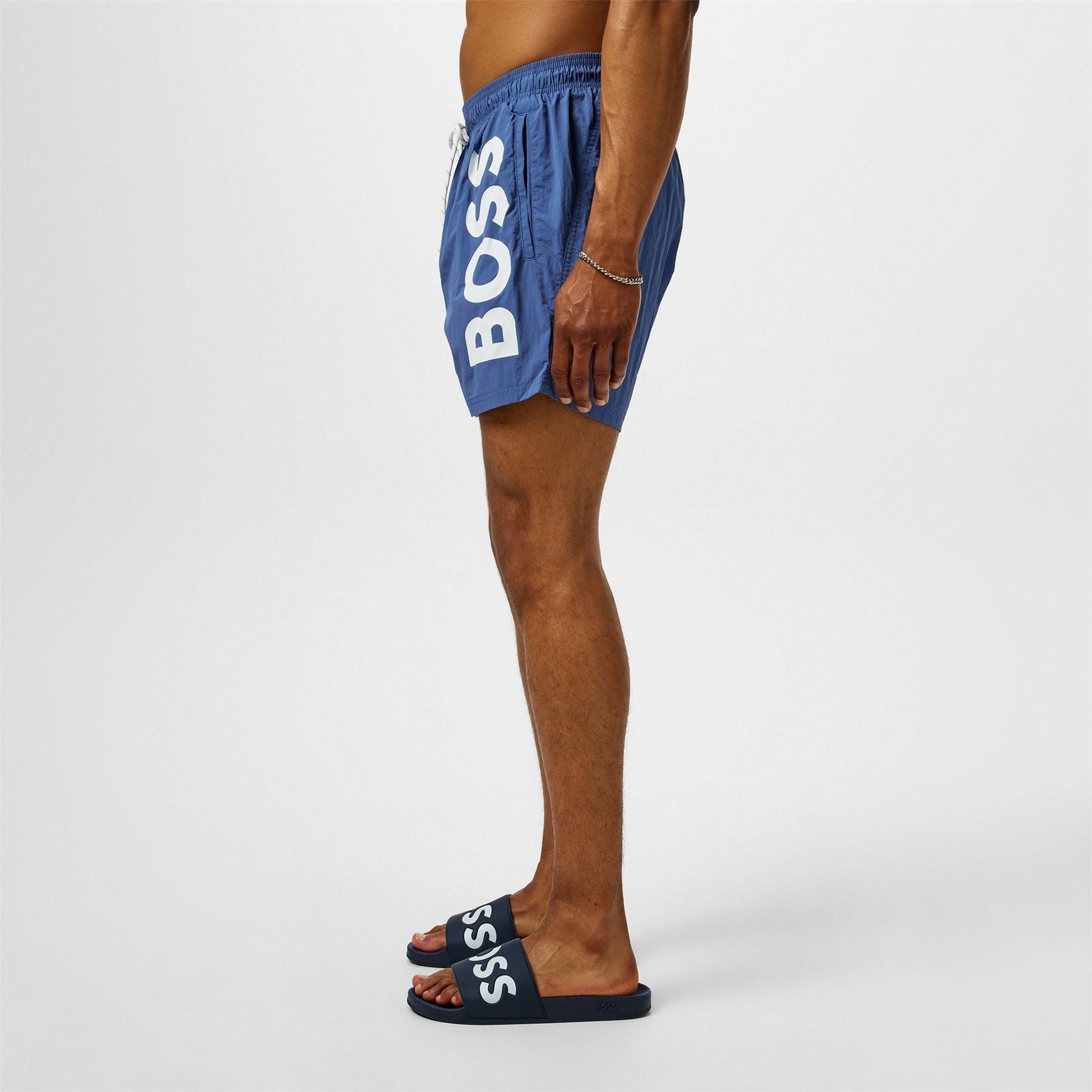 Boss Octopus Swim Shorts With Bold  Branding