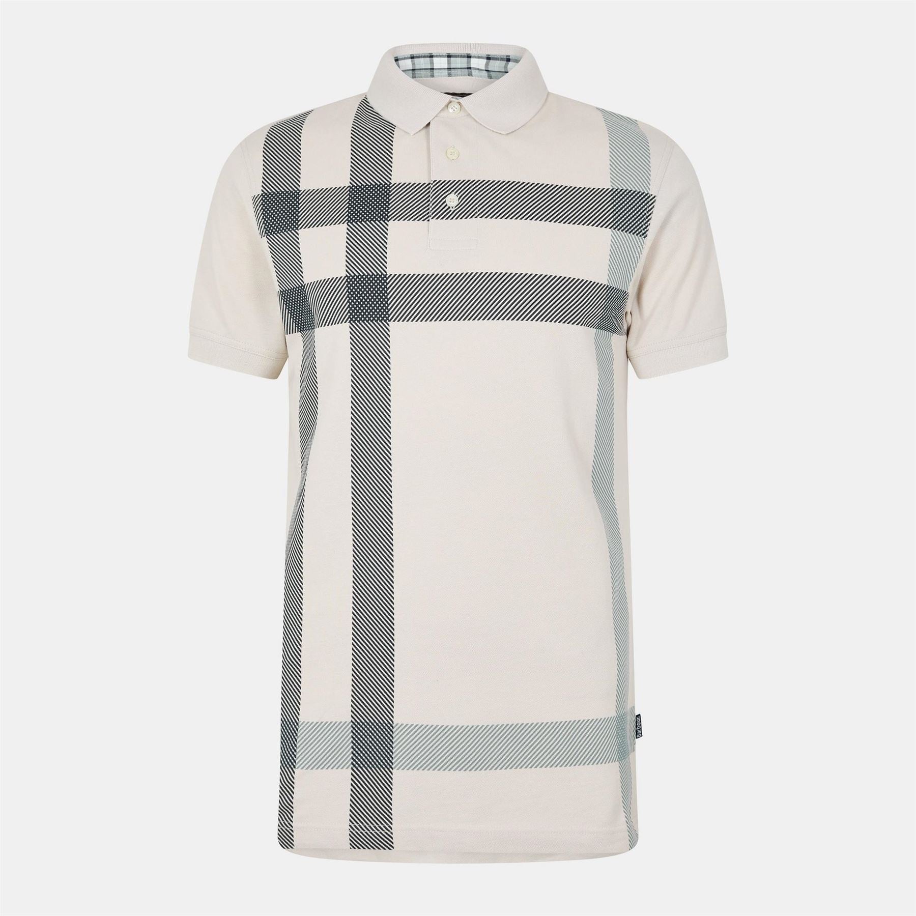 Barbour Tartan Short Sleeved Polo Shirt