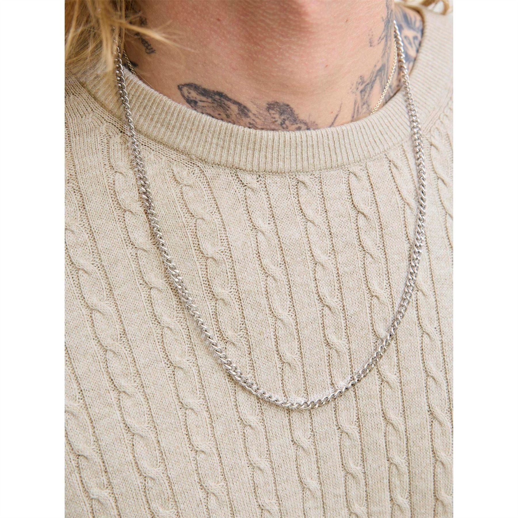 Jack and Jones Mens Cable Knit Jumper